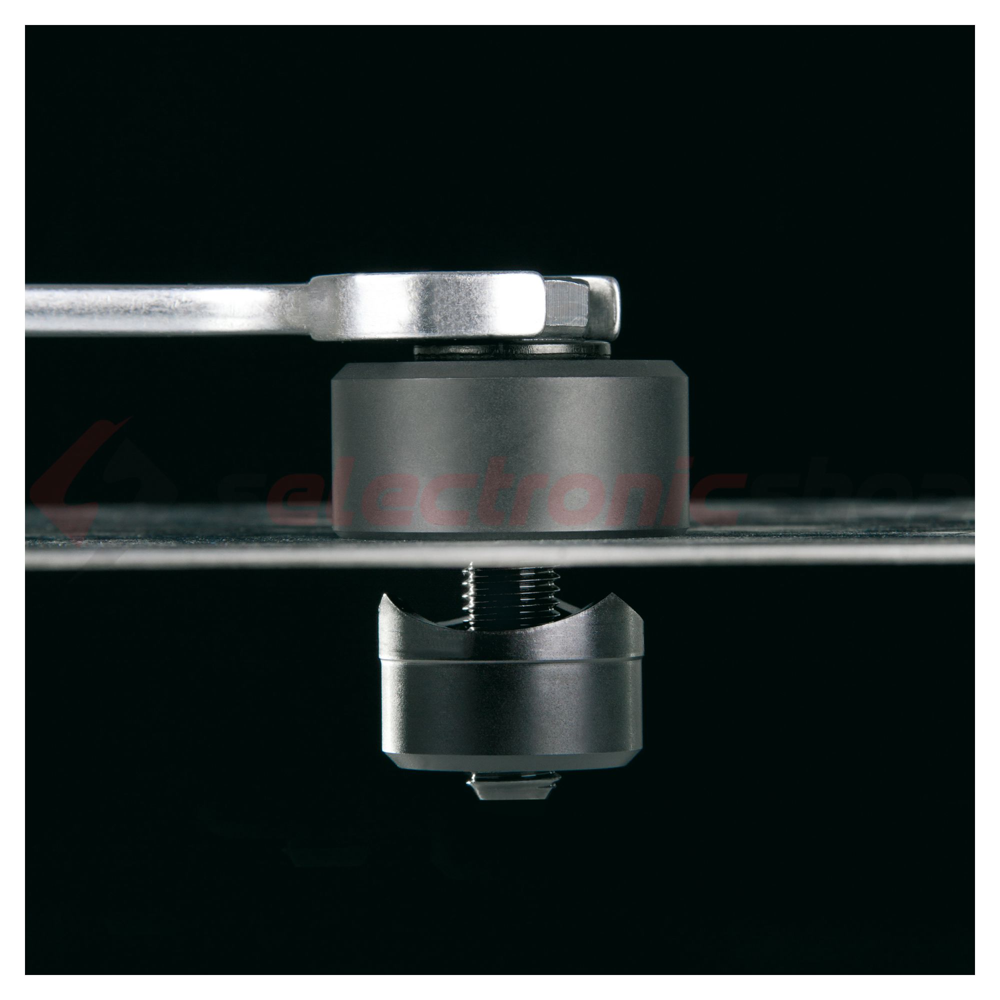 Kézi lyukasztókészlet M16-M40 max.4mm-lemezhez acél-hoz 5bélyeggel 16.5-40.5mm 3 RUKO - 109006K