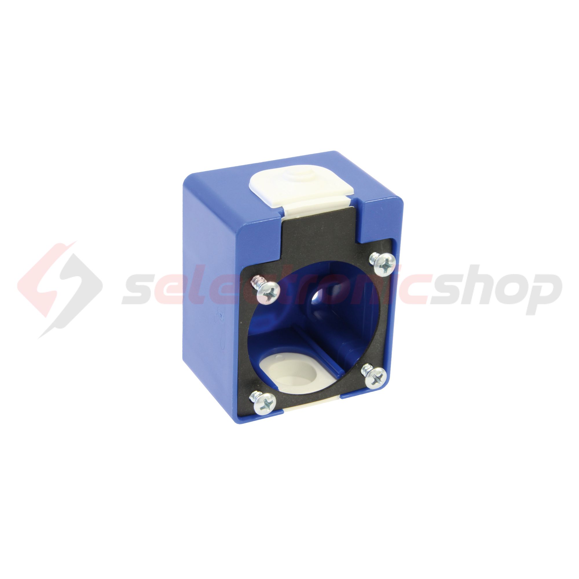 Kiemelődoboz beépíthető 2P+E 1050-0b/g dugaljhoz 1-es kék műanyag IP44 PCE - 106-0