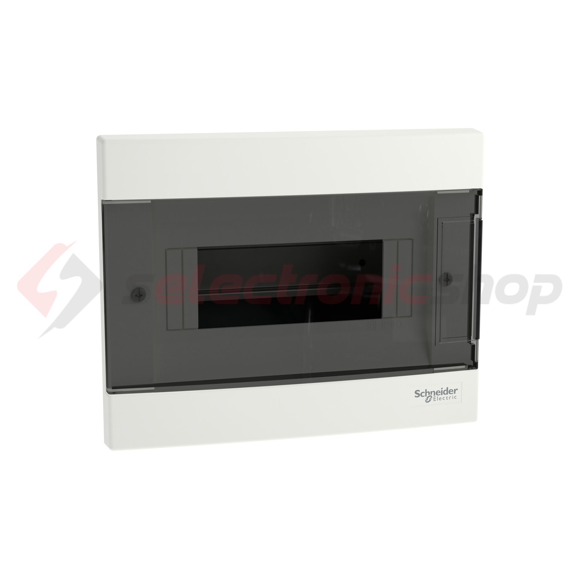 Kiselosztó PE/N-sínnel 1x 8M süllyesztett fehér IP40 átlátszó teli ajtó EASY9 EU Schneider - EZ9EUA108