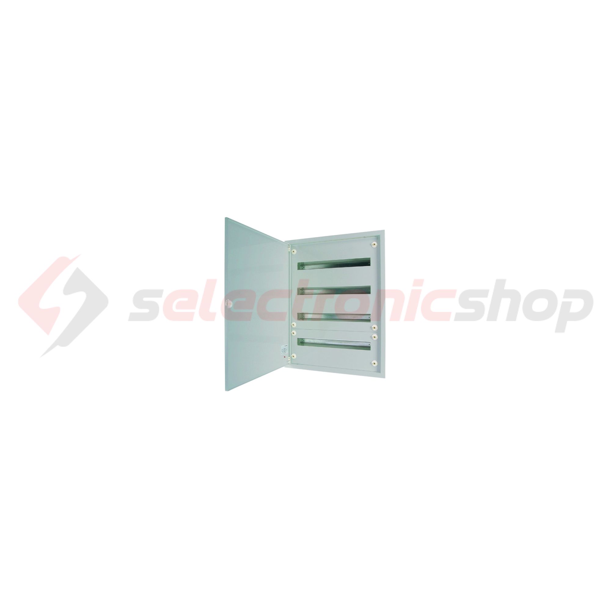 Kiselosztó PE/N-sínnel acél 4x 24M süllyesztett szürke IP30 teli ajtó BF-U-4/96-G-C EATON - 283057