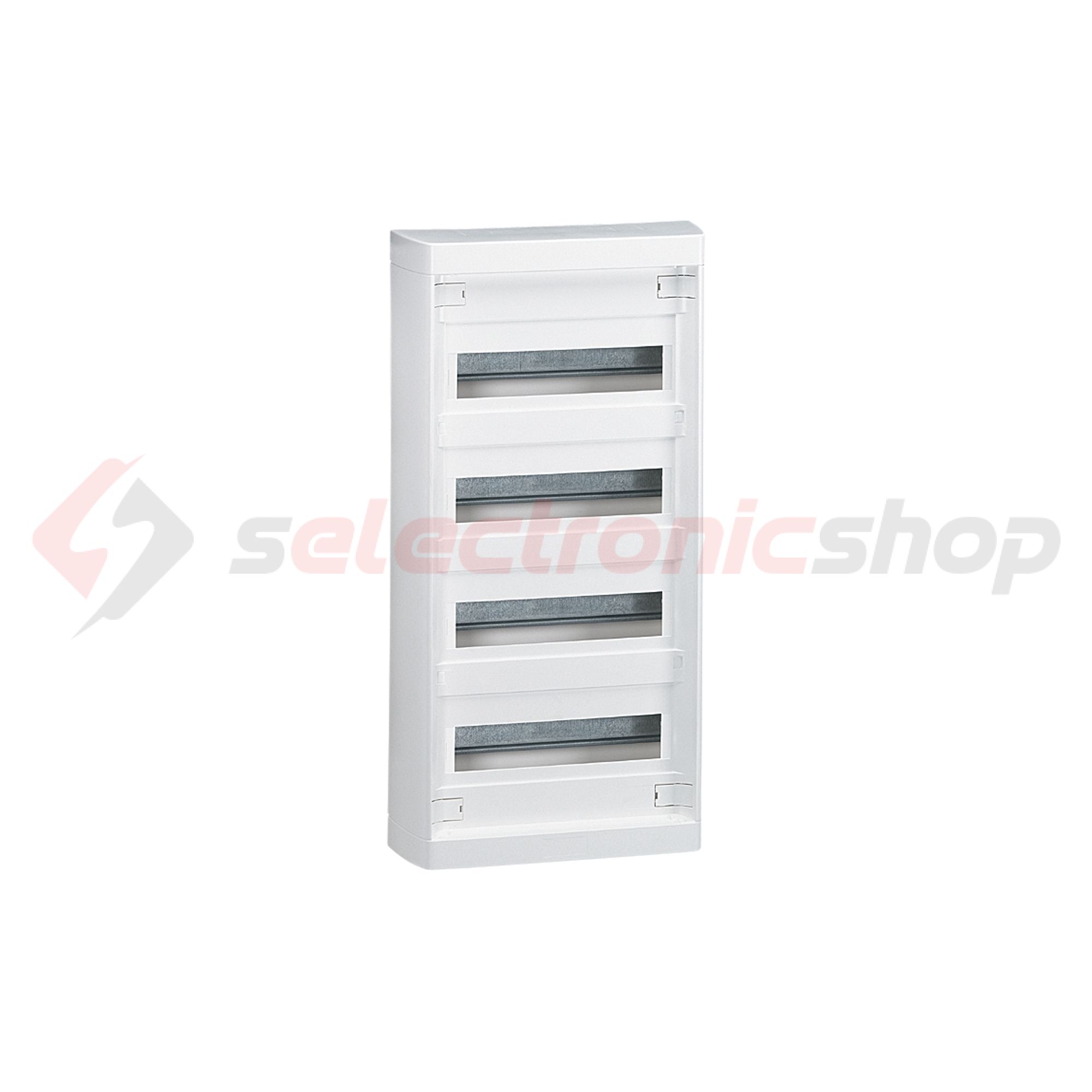 Kiselosztó PE/N-sínnel műanyag 4x 12M falonkívüli fehér IP30 kivágott-fedél Nedbox LEGRAND - 601204