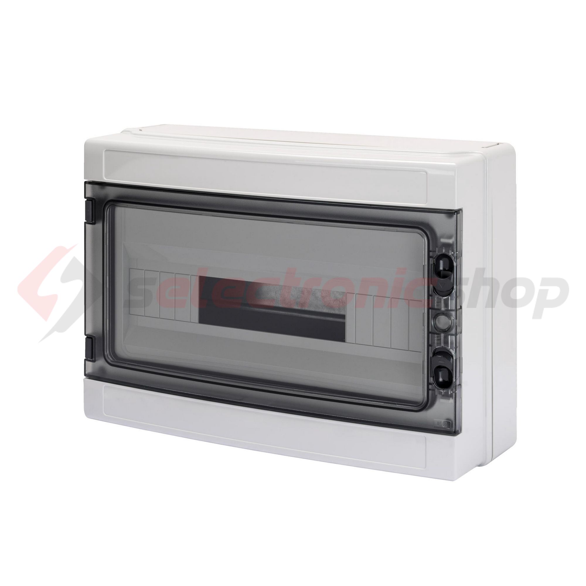 Kiselosztó PE/N UV-álló DC1000V 1x 18M falonkívüli szürke IP65 átlátszó kivágott 40CDK GEWISS - GW40106BS