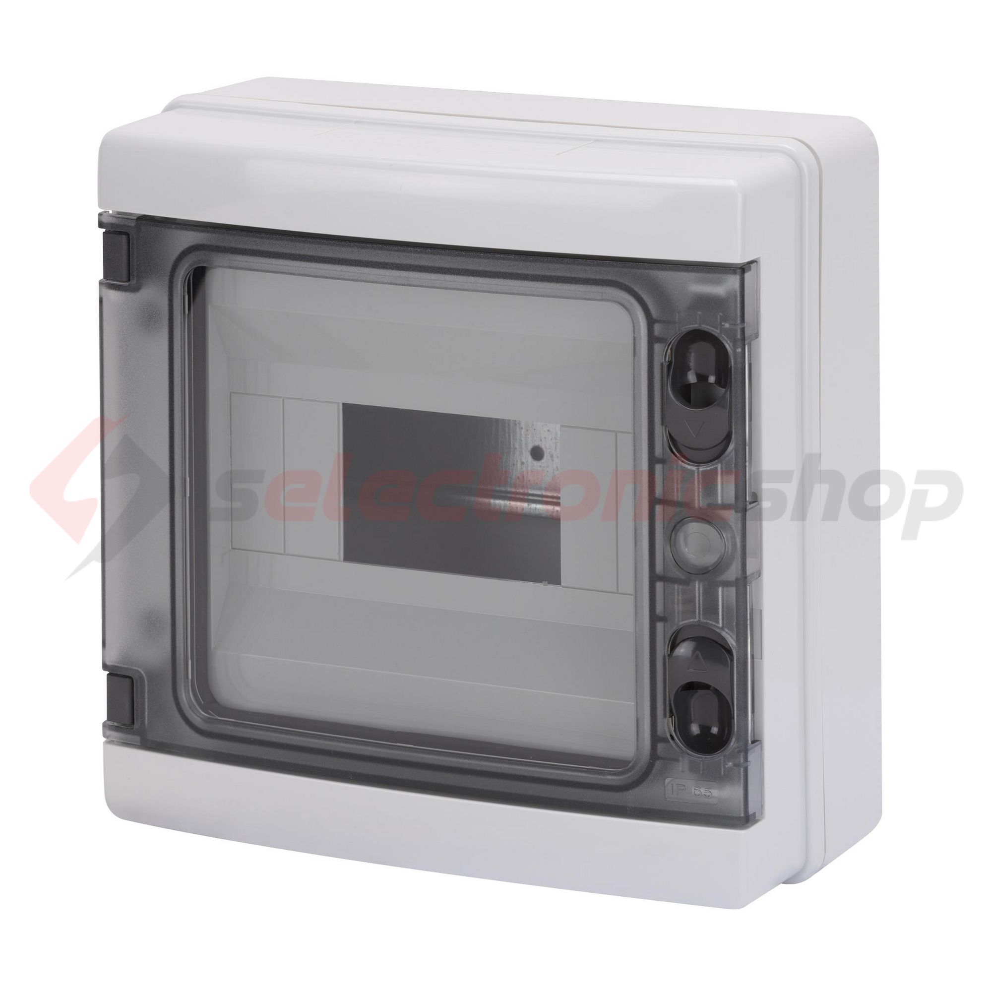 Kiselosztó PE/N UV-álló DC1000V 1x 8M falonkívüli szürke IP65 átlátszó kivágott ajtó 40CDK GEWISS - GW40102BS