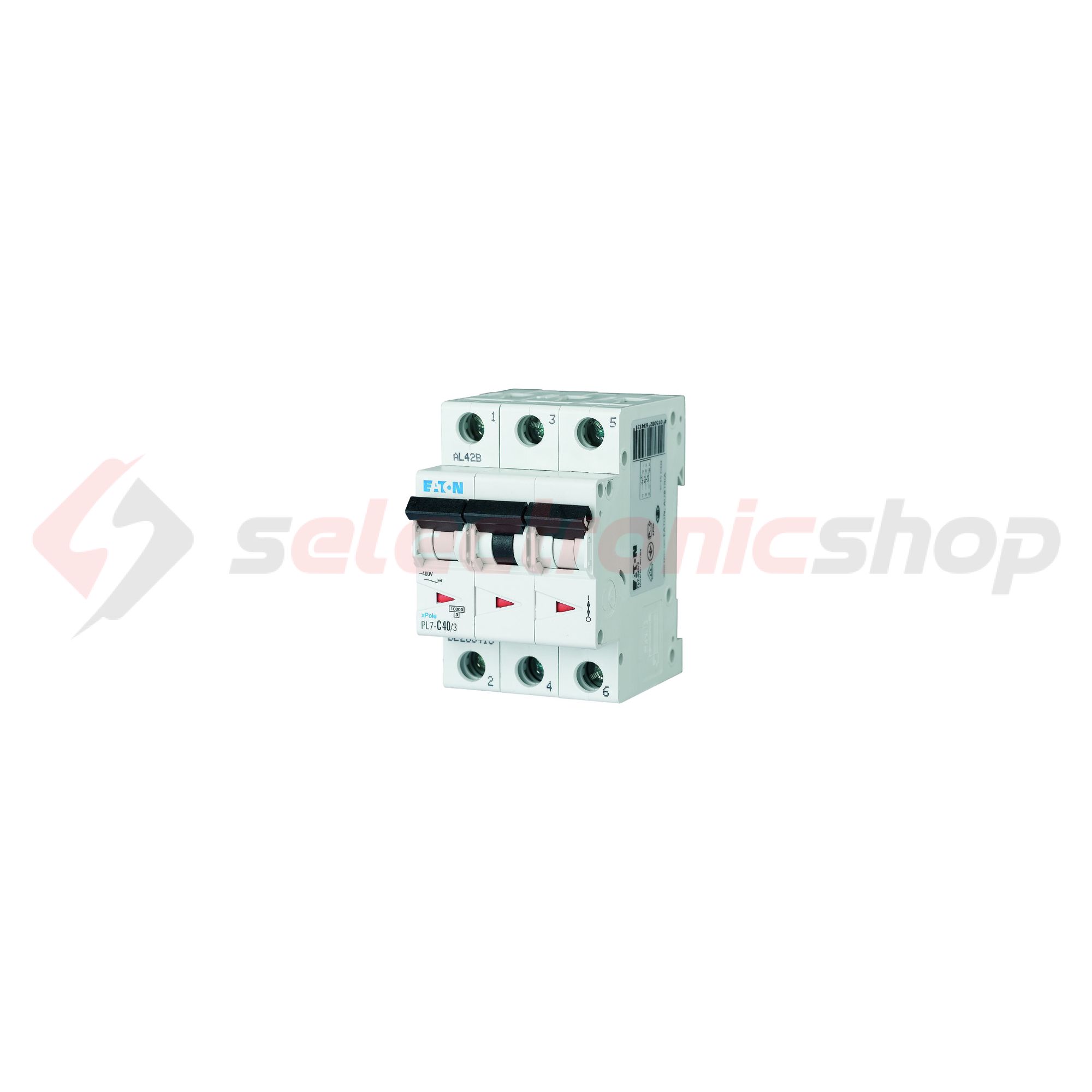 Kismegszakító 3P 40A C-jelleg 400V AC 10kA/60898 PL7-C40/3 EATON - 263413