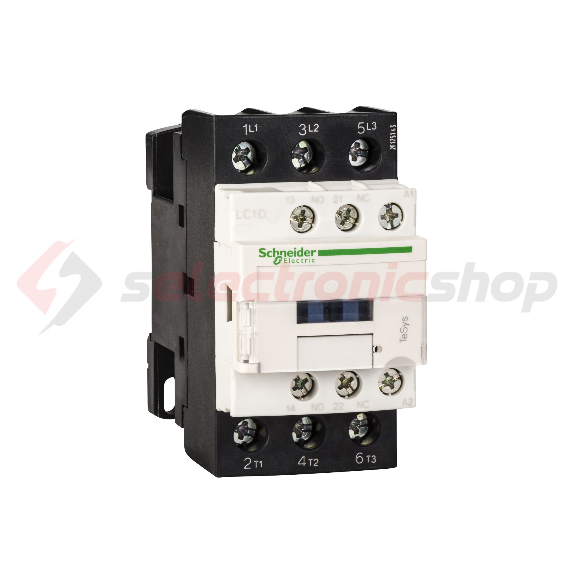 Kontaktor (mágnesk) 15kW/400VAC-3 3-Z 24VAC 1-z 1-ny csavaros 50A/AC-1/400V TeSys LC1D Schneider - LC1D32B5