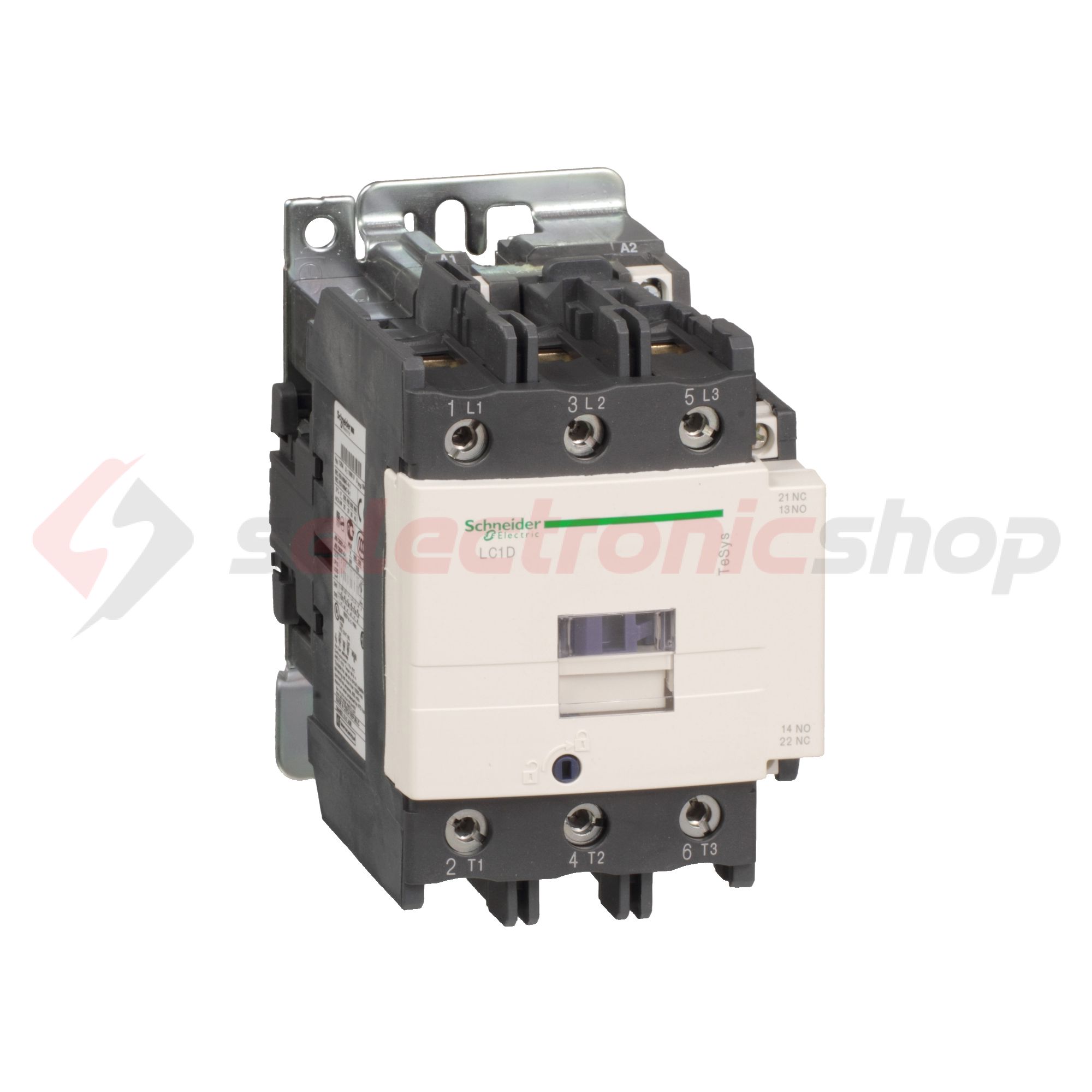 Kontaktor (mágnesk) 37kW/400VAC-3 3-Z 230VAC 1-z 1-ny csavaros TeSys LC1D Schneider - LC1D80P5