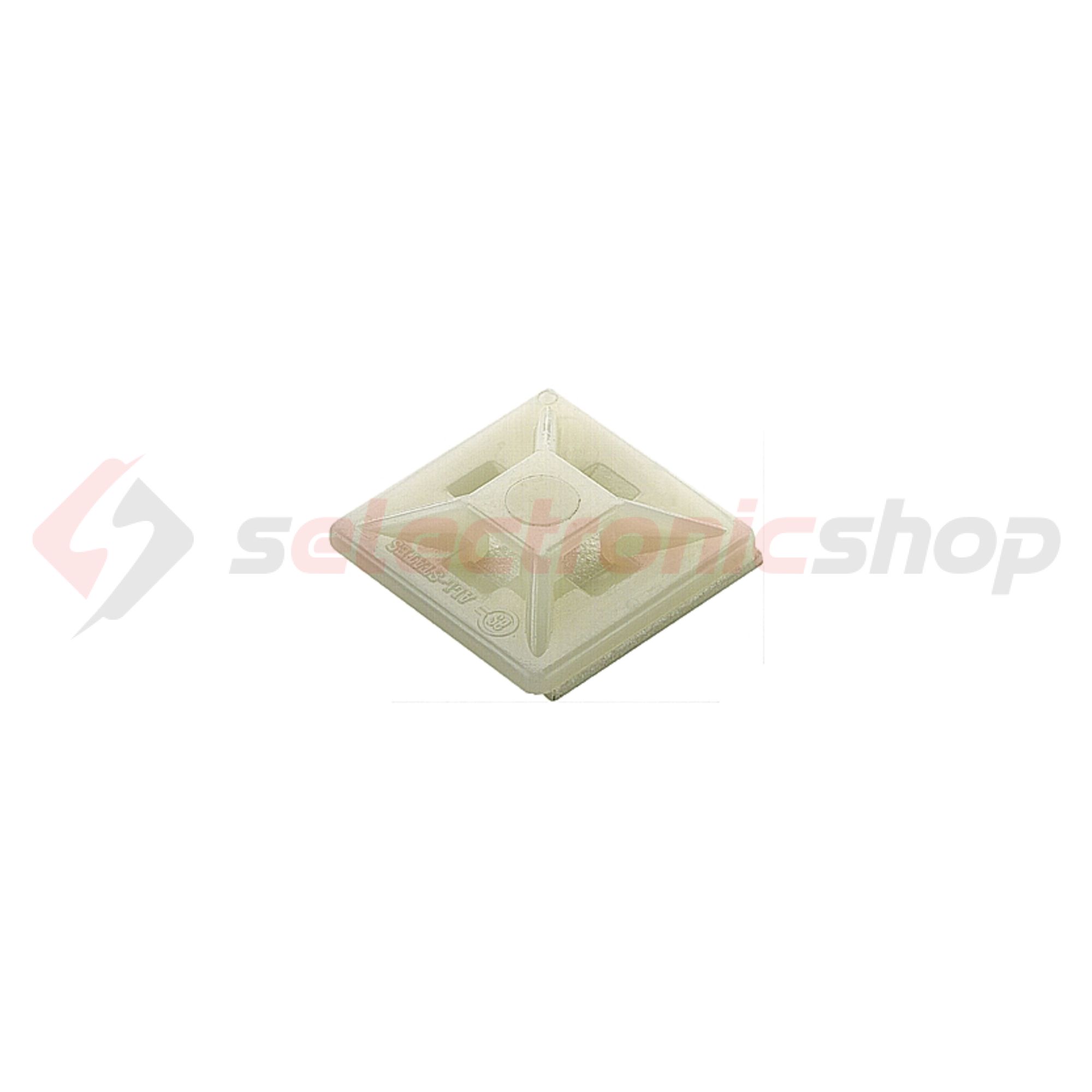 Kötegelő talp öntapadós+csavarozható 4oldalt fűzhető  CBH 19/19 NATUR Weidmüller - 1289200000