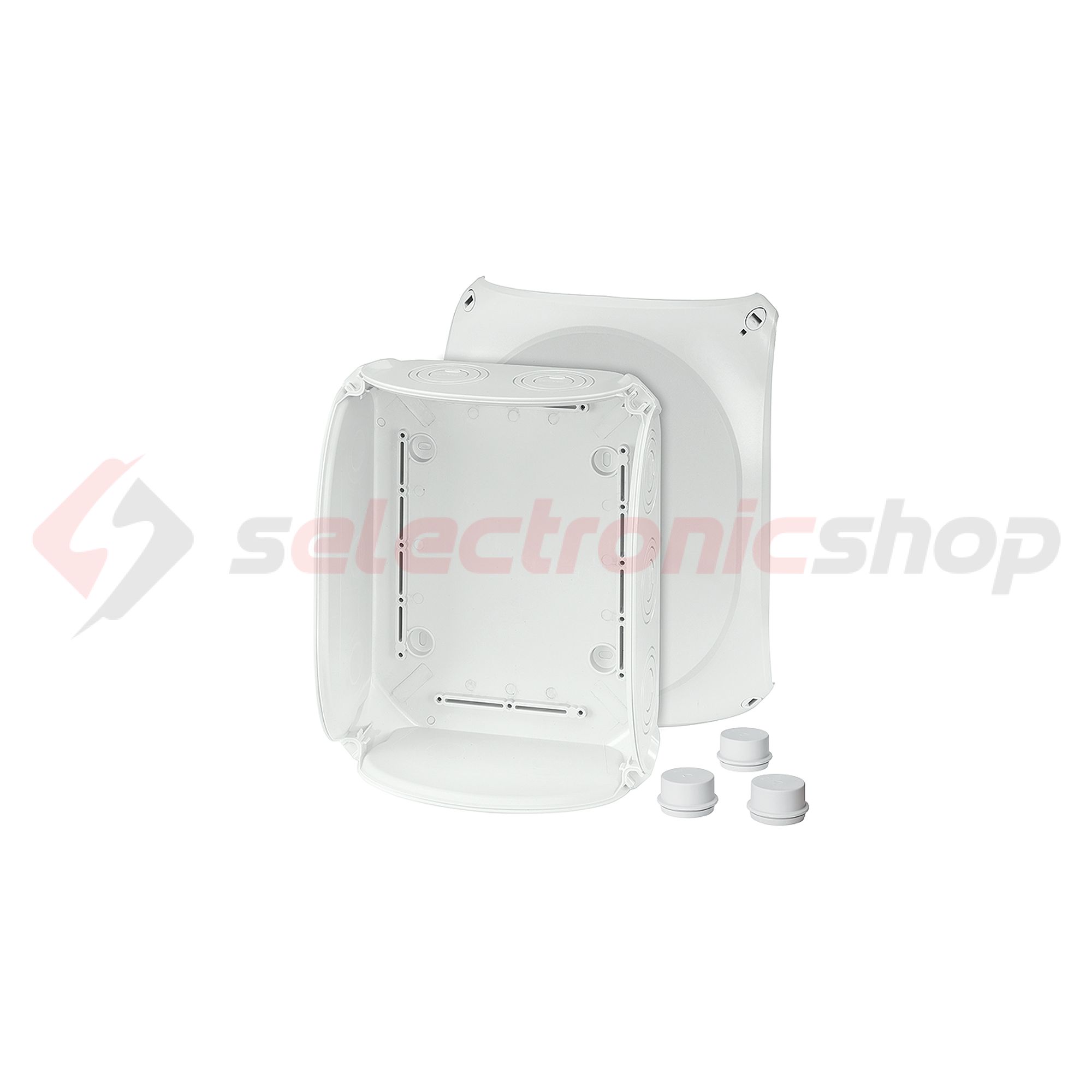 Kötődoboz falonkívüli 205mmx 255mmx 112mm szürke műanyag IP66 12 DK 2500 GZ Hensel - 62000161