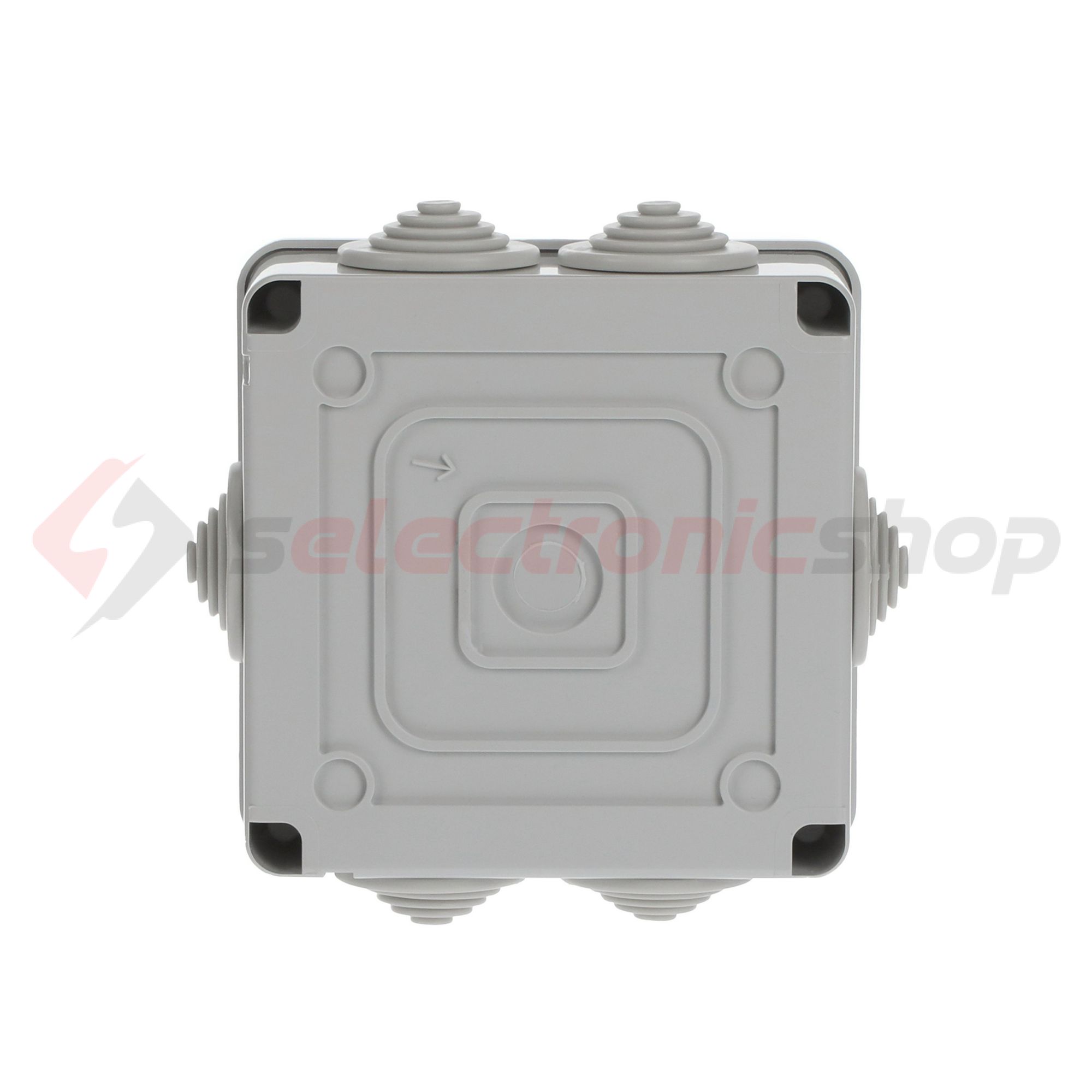 Kötődoboz falonkívüli műanyag 100mm x 100mm 50mm szürke teli fedél-fedél IP55 System Pro E ABB - M008160000