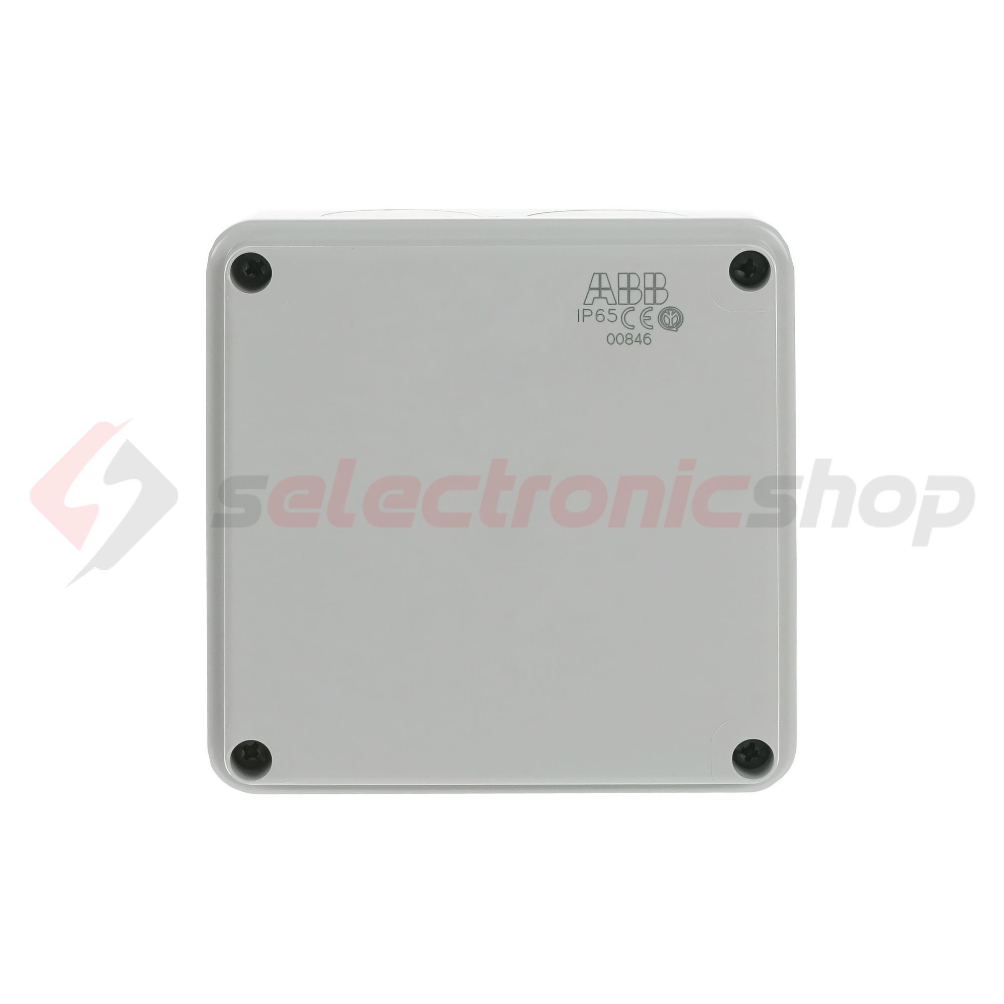 Kötődoboz falonkívüli műanyag 100mm x 100mm 50mm szürke teli fedél-fedél IP55 System Pro E ABB - M008460000