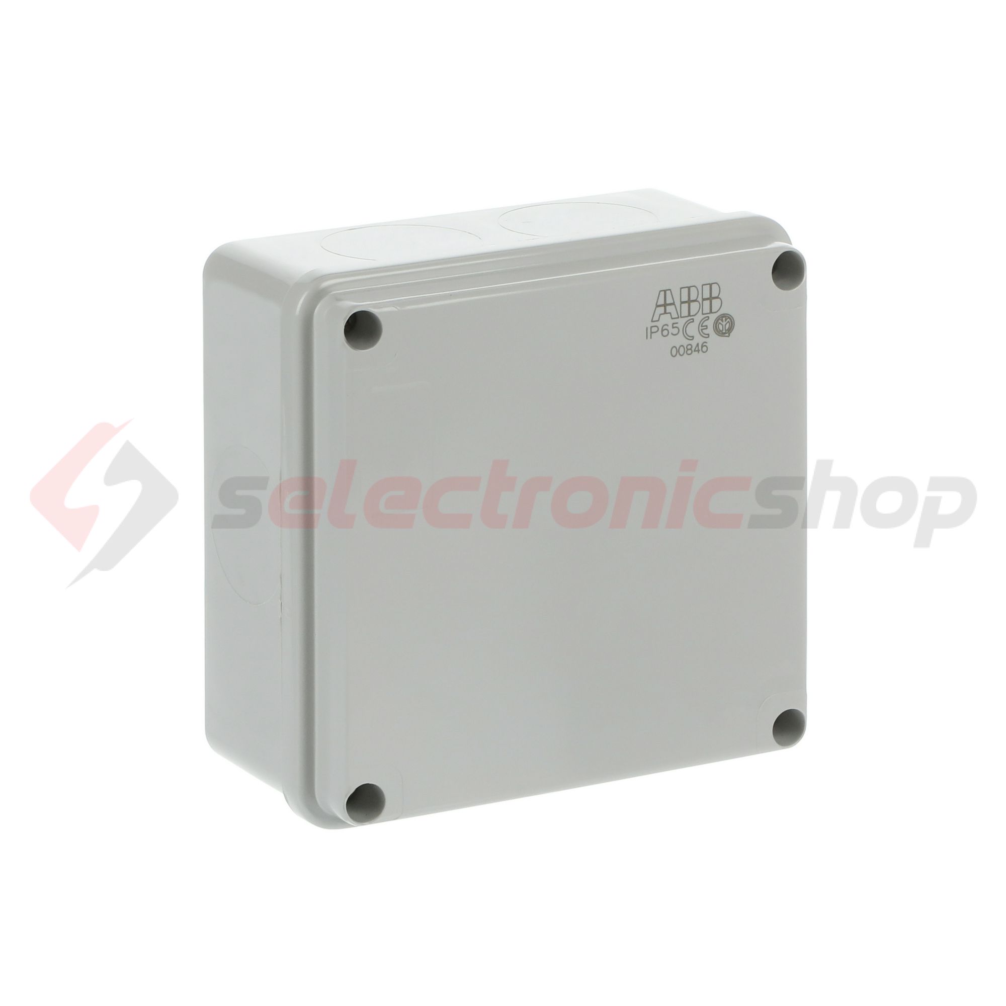 Kötődoboz falonkívüli műanyag 100mm x 100mm 50mm szürke teli fedél-fedél IP55 System Pro E ABB - M008460000