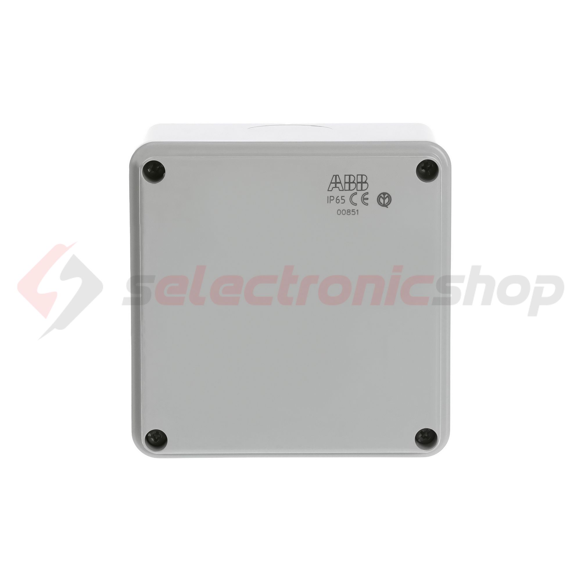 Kötődoboz falonkívüli műanyag 100mm x 100mm 80mm szürke teli fedél-fedél IP55 System Pro E ABB - M008510000