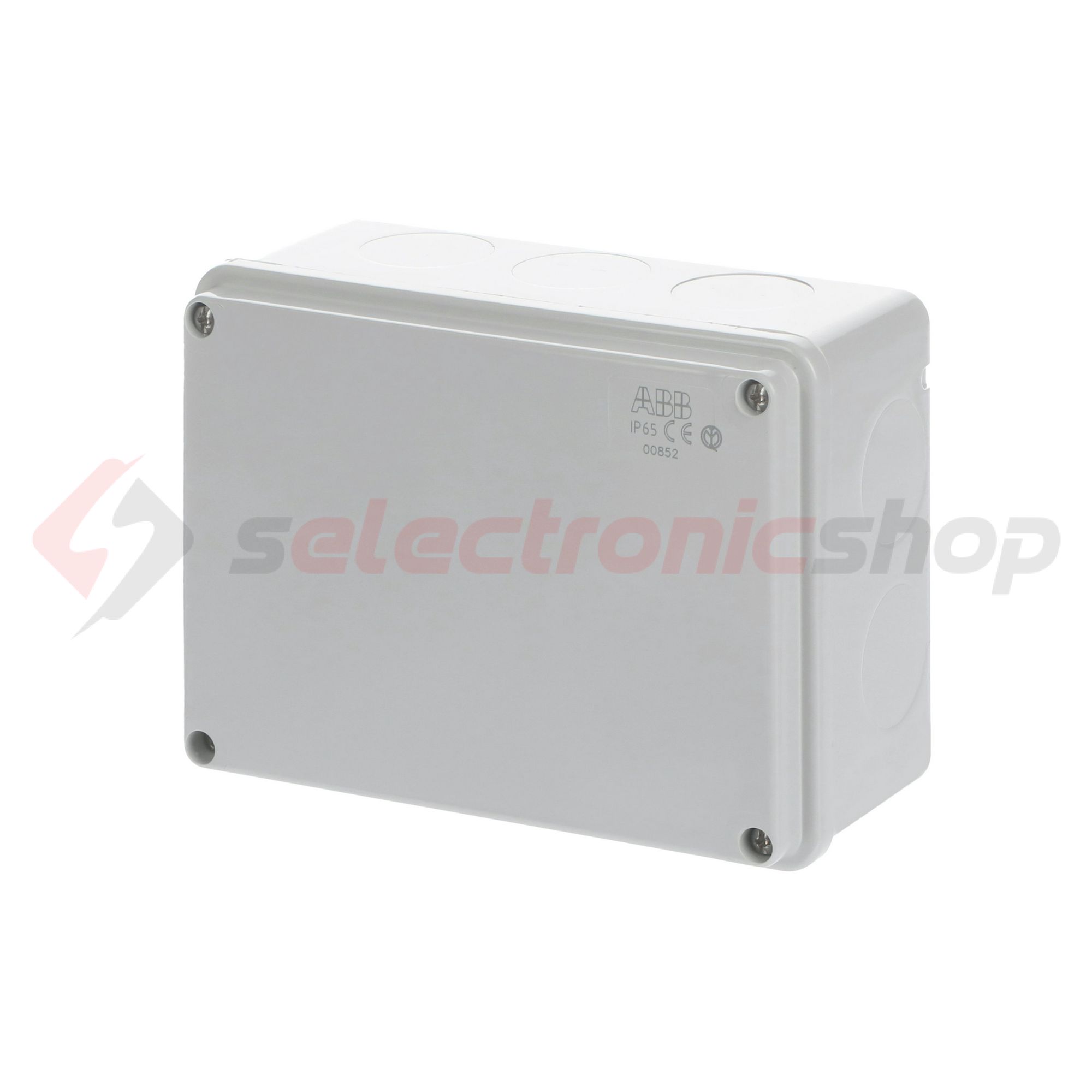 Kötődoboz falonkívüli műanyag 153mm x 110mm 66mm szürke teli fedél-fedél IP55 System Pro E ABB - M008520000