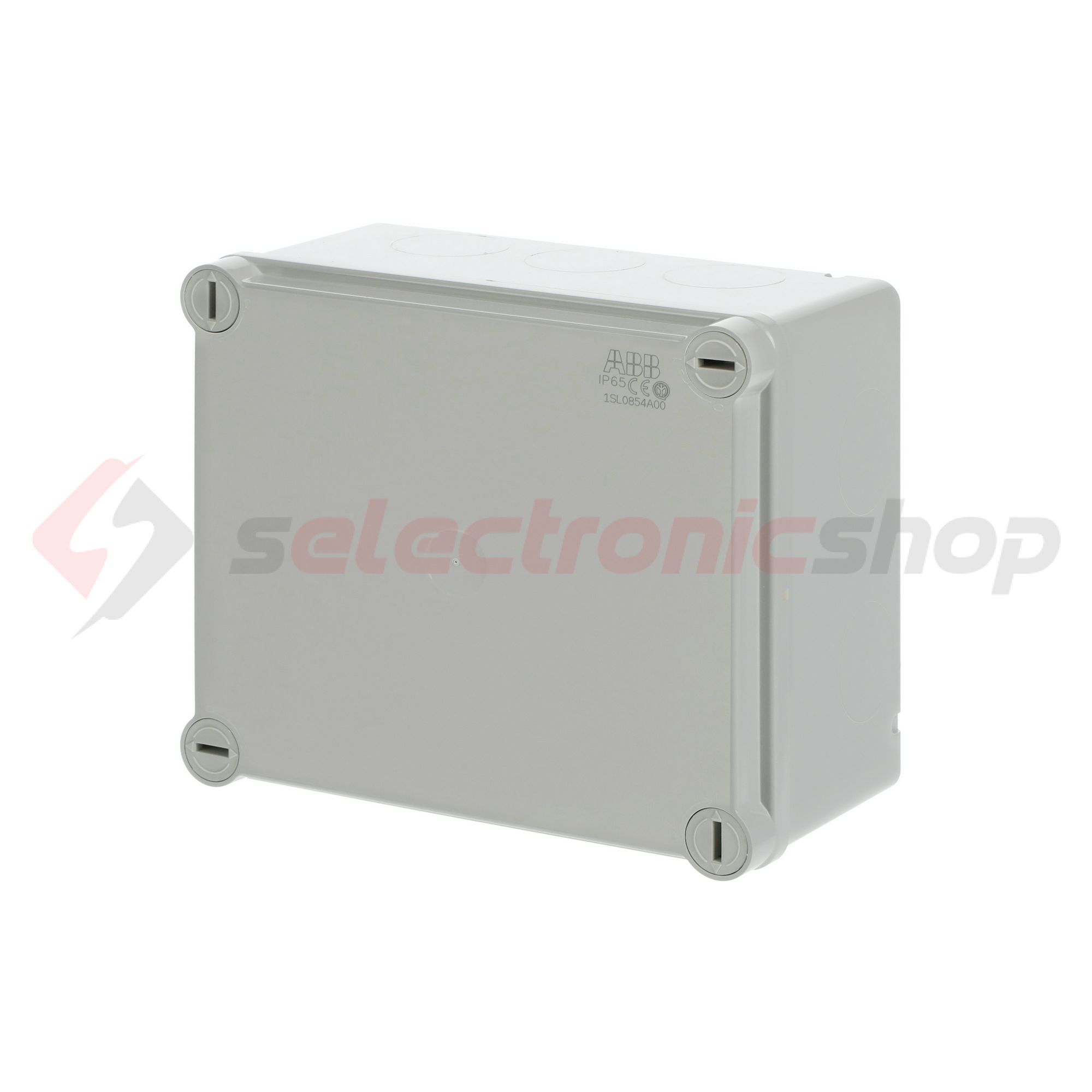 Kötődoboz falonkívüli műanyag 160mm x 135mm 77mm szürke teli fedél-fedél IP55 System Pro E ABB - 1SL0854A00