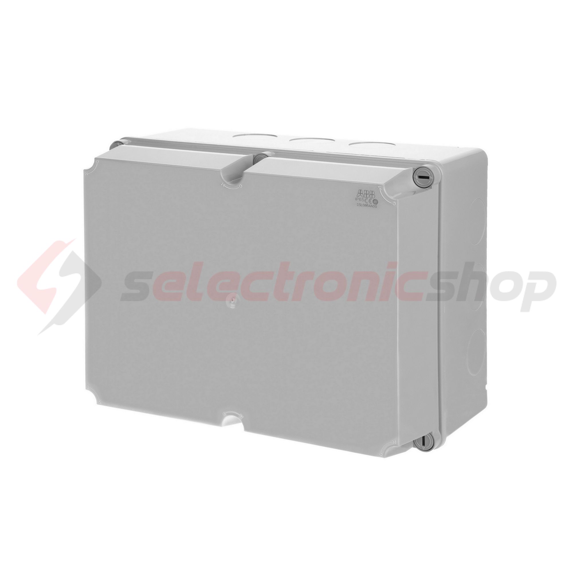 Kötődoboz falonkívüli műanyag 310mm x 240mm 160mm szürke teli fedél-fedél IP55 System Pro E ABB - 1SL0864A00