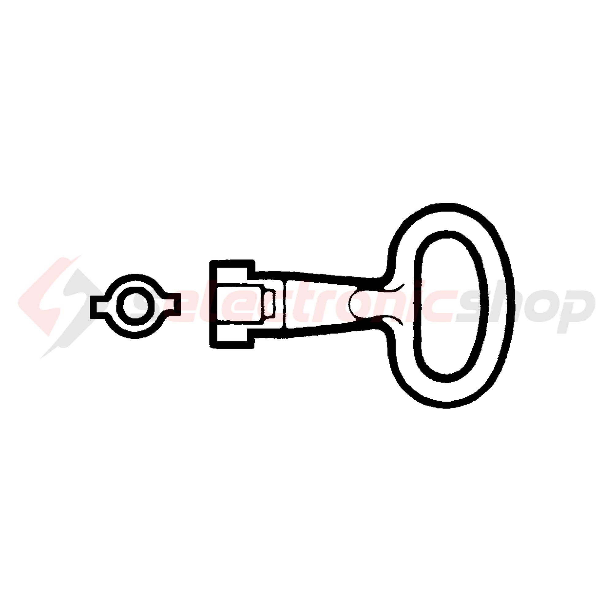 Kulcs 5mm CRN-hez kéttollú Spacial/Thalassa Schneider - NSYLDB5