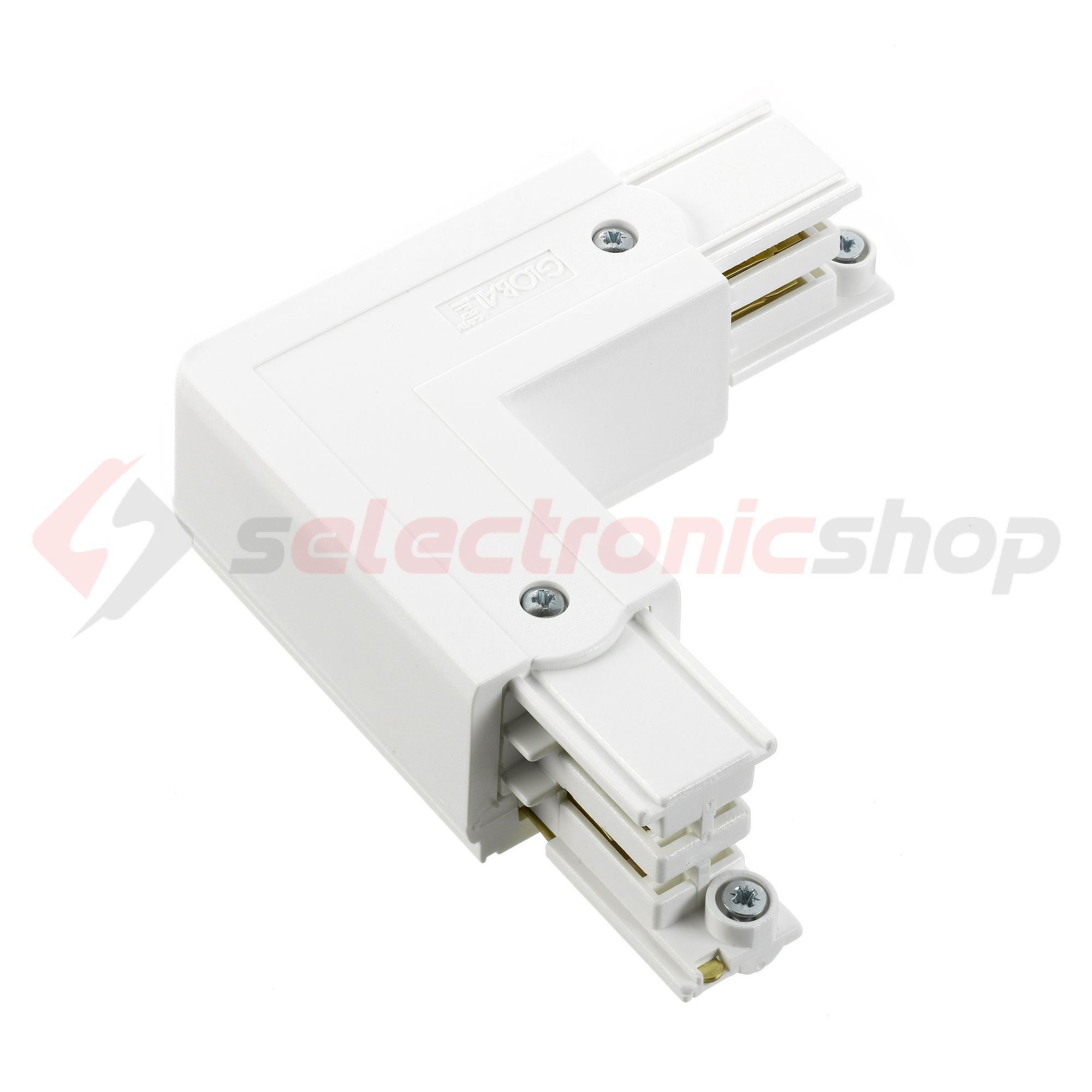 L-kanyarelem 3F világítási sínhez 16A bal 230-400V 3F falonkívüli fehér alumínium XTS 34-3 LIVAL - 19170343