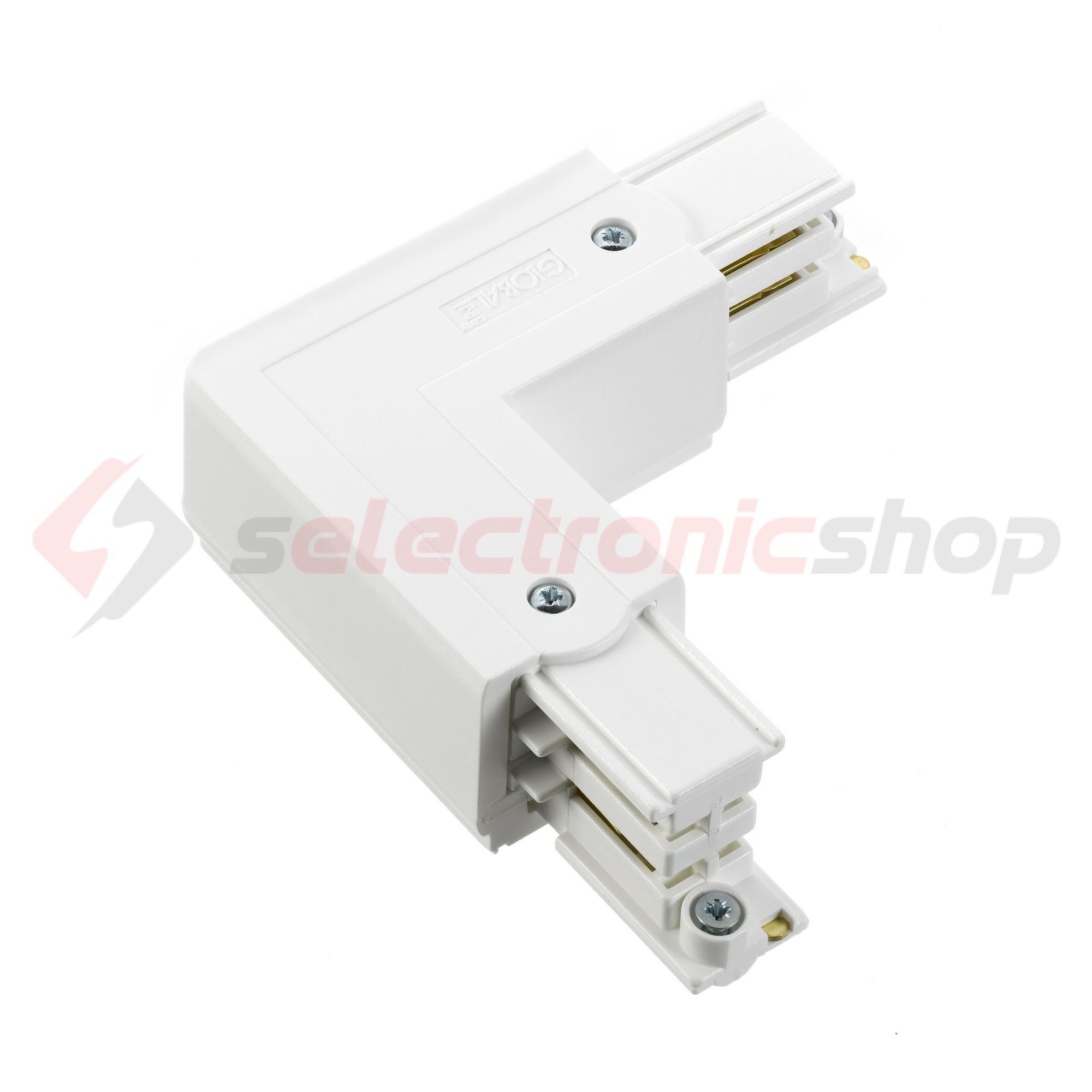 L-kanyarelem 3F világítási sínhez 16A jobb 230-400V 3F falonkívüli fehér alumínium XTS 35-3 LIVAL - 19170353