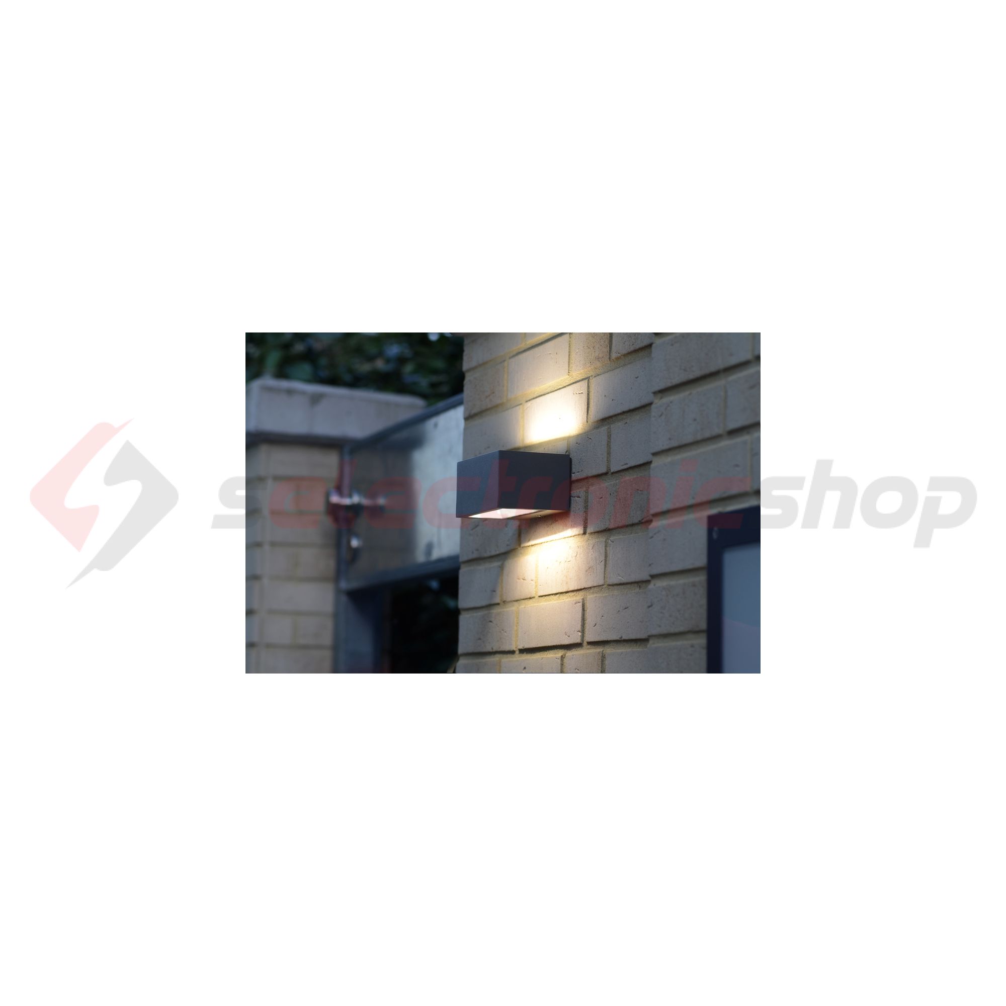 LED homlokzatvilágító fel/le falonkívüli 1x 10,5W 220-240V AC 700lm 4000K IP54 GEMINI LUTEC - 5189102118