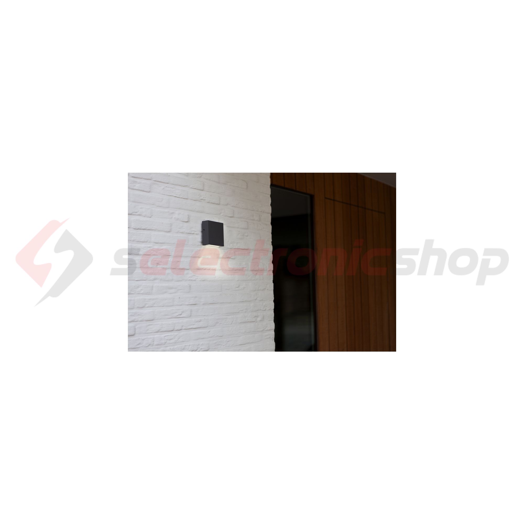 LED homlokzatvilágító le falonkívüli 1x 9,5W 220-240V AC 750lm 4000K IP54 GEMINI XF LUTEC - 5104001118