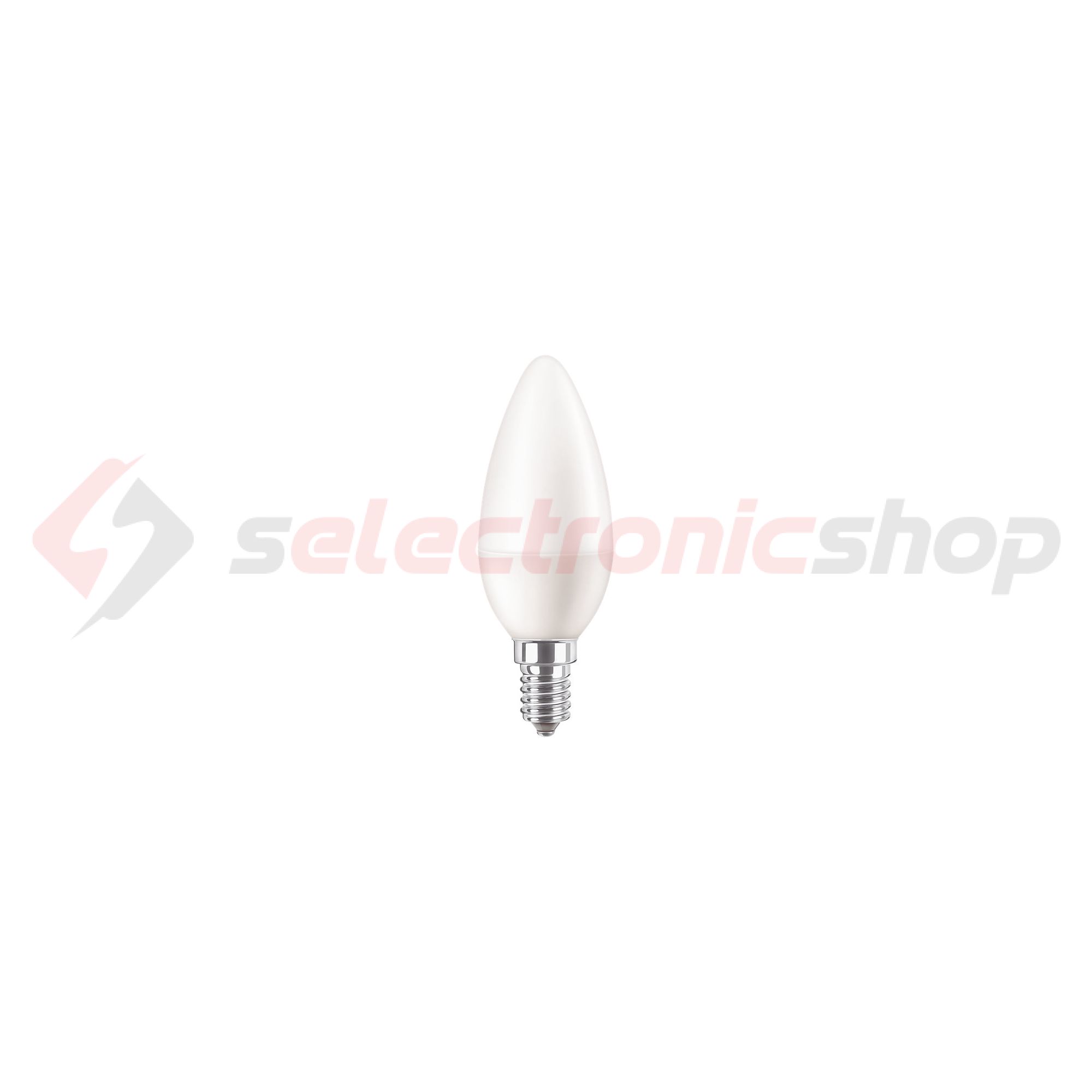 LED lámpa B38 gyertya 7W- 60W E14 806lm 840 220-240V AC 15000h 4000K CorePro LEDcandle Philips - 929002972702