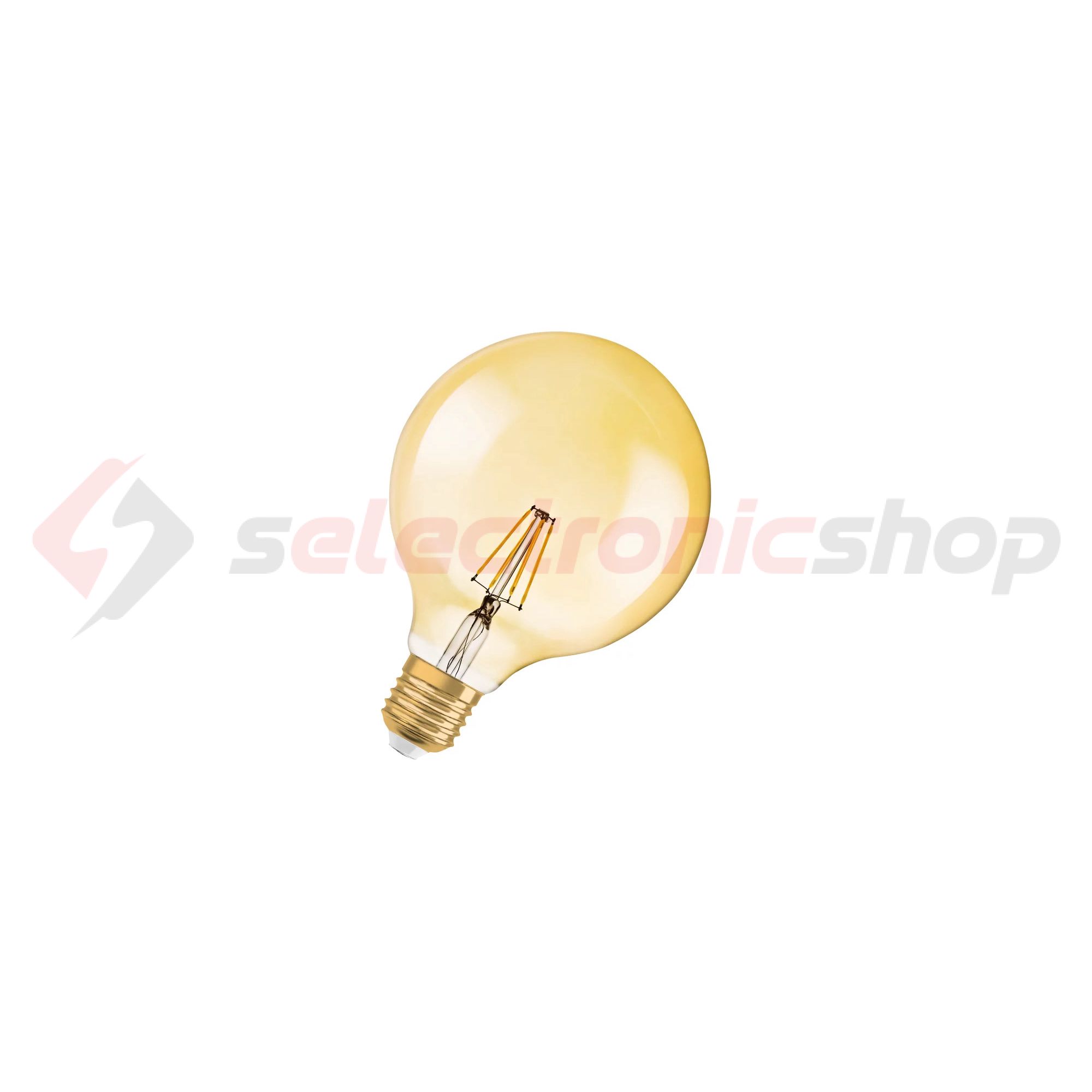 LED lámpa G124 gömb 4W- 35W E27 410lm 2500 220-240V AC 15000h 300° 2500K 1906LEDGLOBE LEDVANCE - 4099854091179
