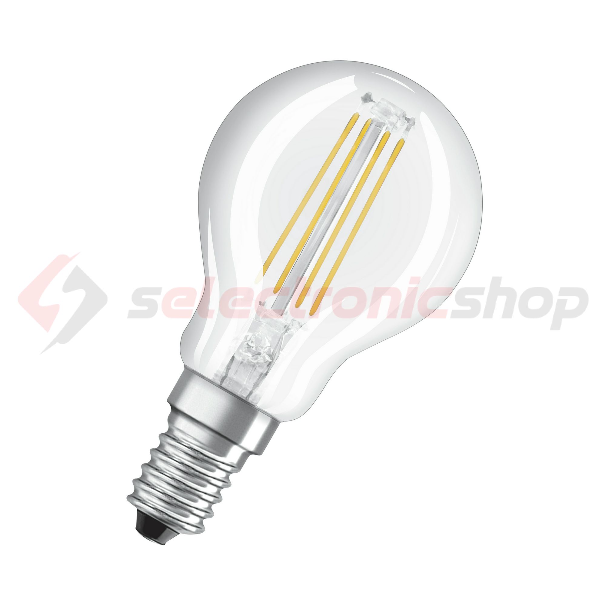 LED lámpa P45 kisgömb filament 4W- 40W E14 470lm 827 220-240V AC 10000h 300° LVCLP40 LEDVANCE - 4058075438590