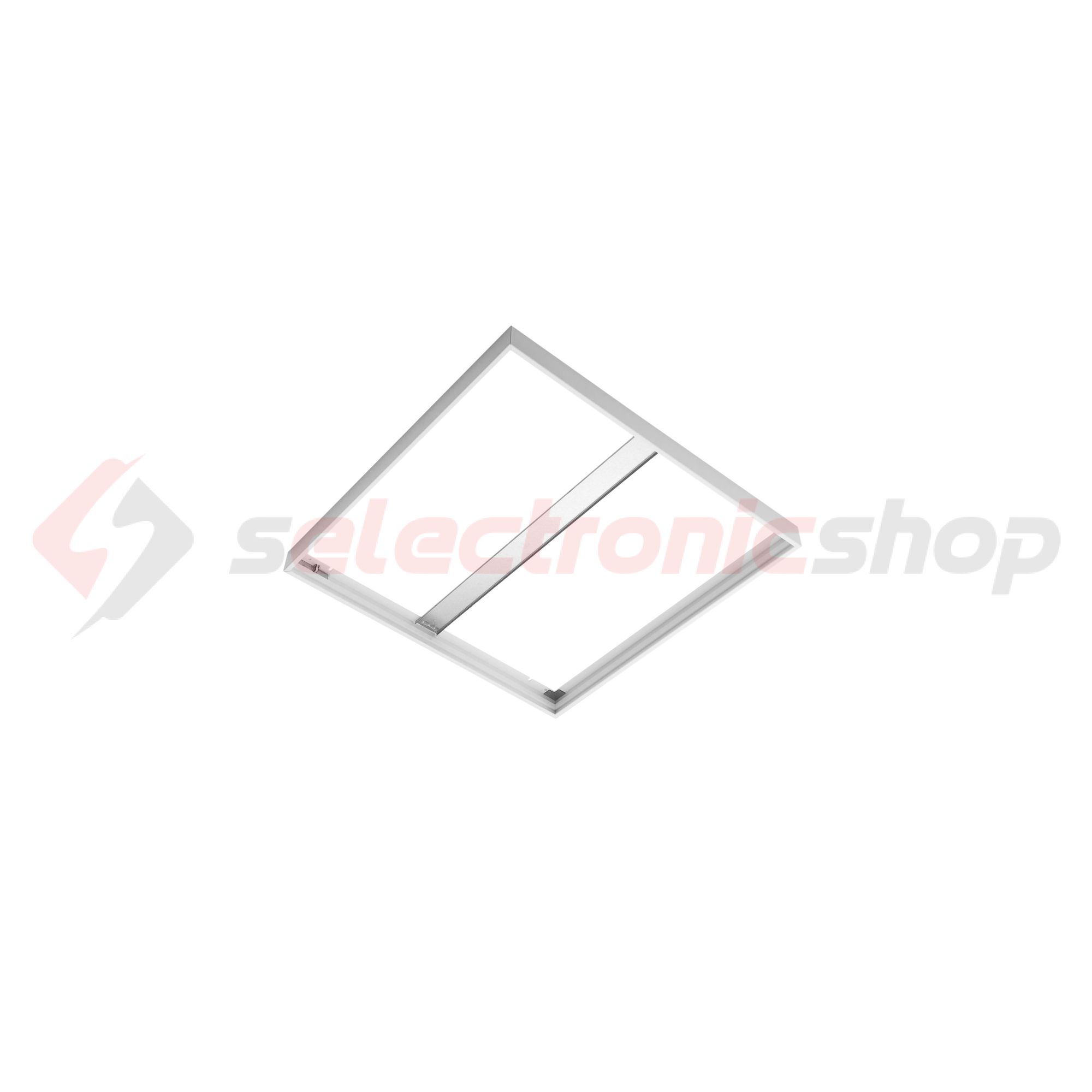 LED panel kiemelőkeret UQ LED-hez acél fehér MODUS - UQRAMC600