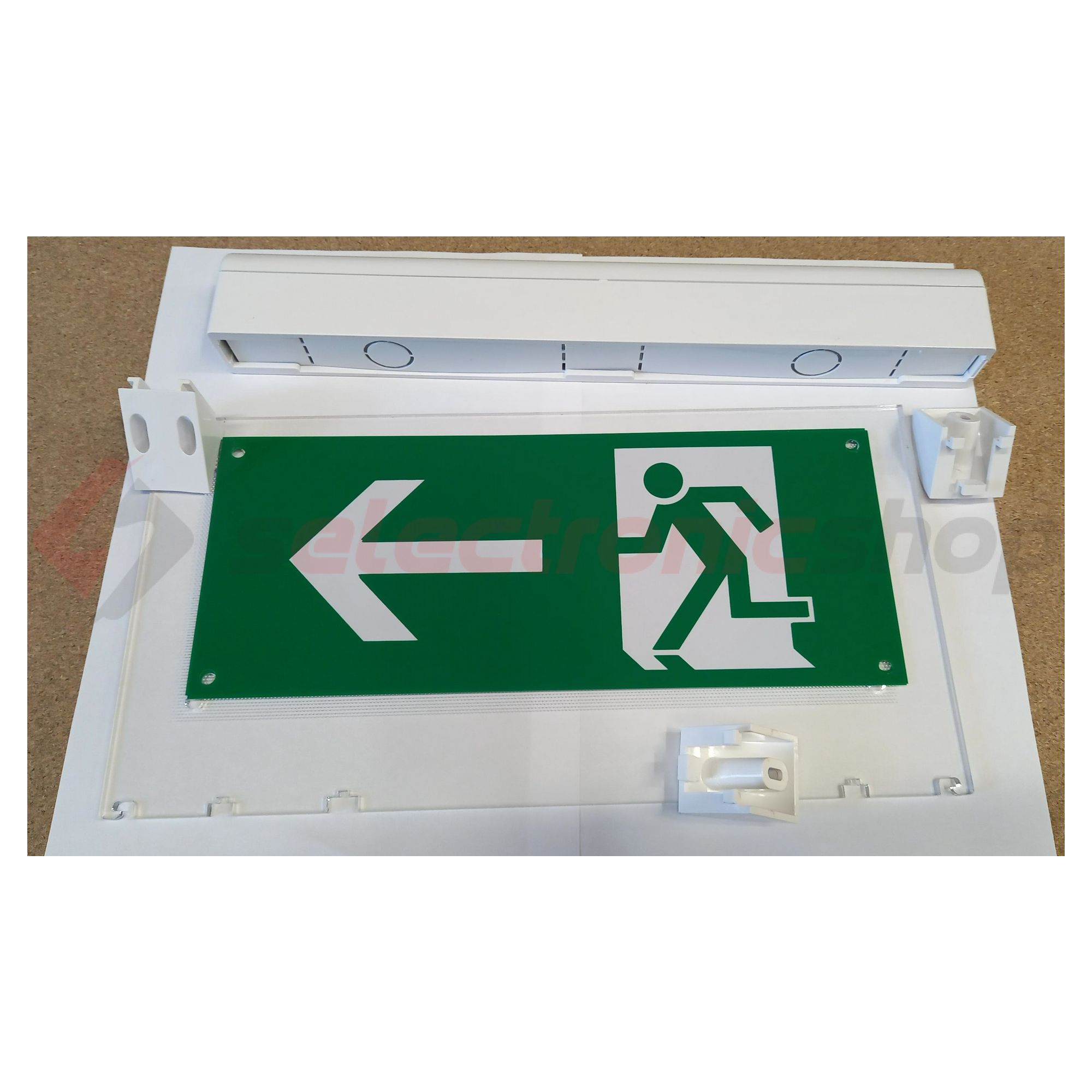 LED vészvilágító készenléti piktogramkészlettel 230V AC 1h-szigetüzem IP20 SIGNAL SGE-K NORMALUX - SIGNALSGEK