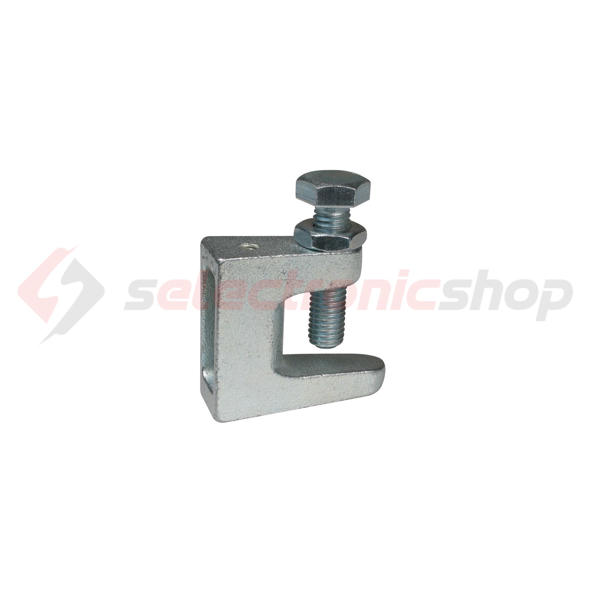 Menetes szár rögzítő kengyel csavaros peremkapocs menetes 1-20mm öntöttvas TKN10-M10 WALRAVEN - 6003010