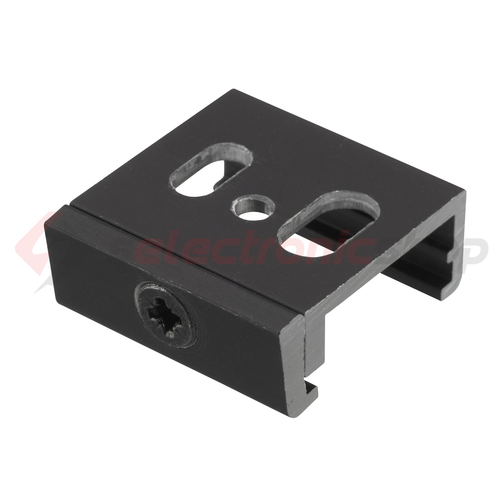 Mennyezeti rögzítő világítási sínhez max.200N fekete alumínium SKB 12-2 LIVAL - 19180122