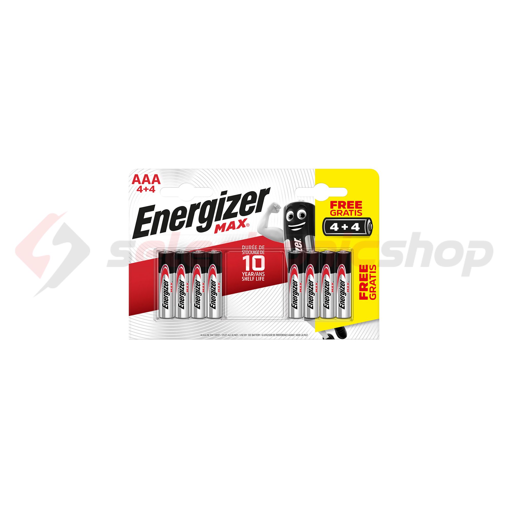 Mikro elem AAA 1.5V alkáli-mangán LR 03 Micro(AAA/R03) MN2400 Max Energizer - E301530900M