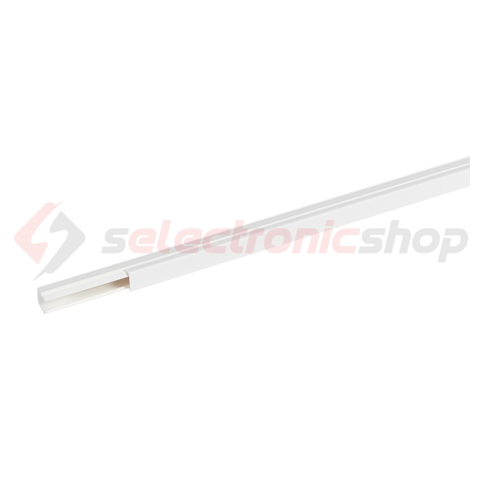 Minicsatorna öntapadós 16mm x 16mm 2000mm kezeletlen műanyag fényesfehér DLP ECO mini LEGRAND - 638119