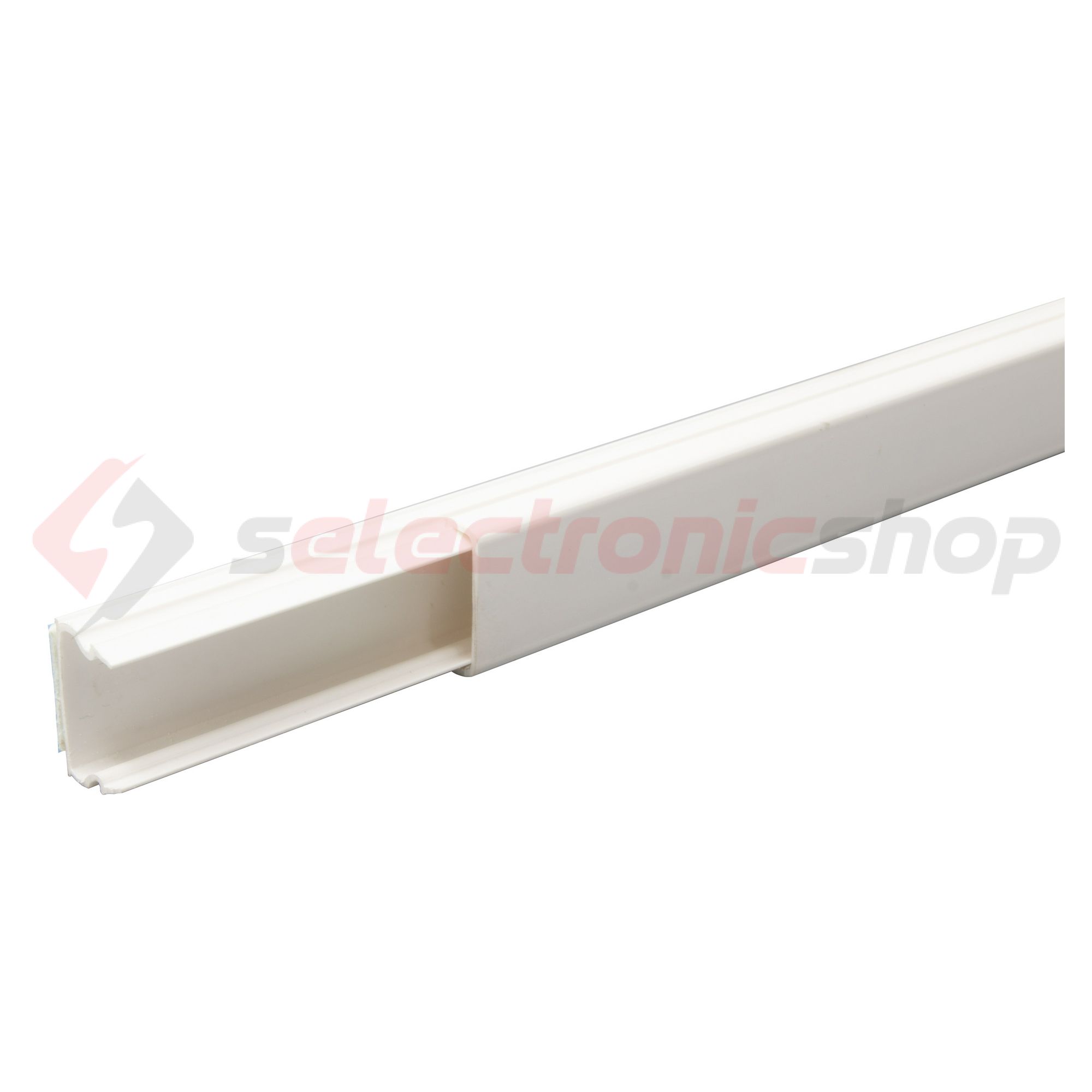 Minicsatorna öntapadós 20mm x 12mm 2000mm kezeletlen műanyag fényesfehér DLP ECO mini LEGRAND - 638129