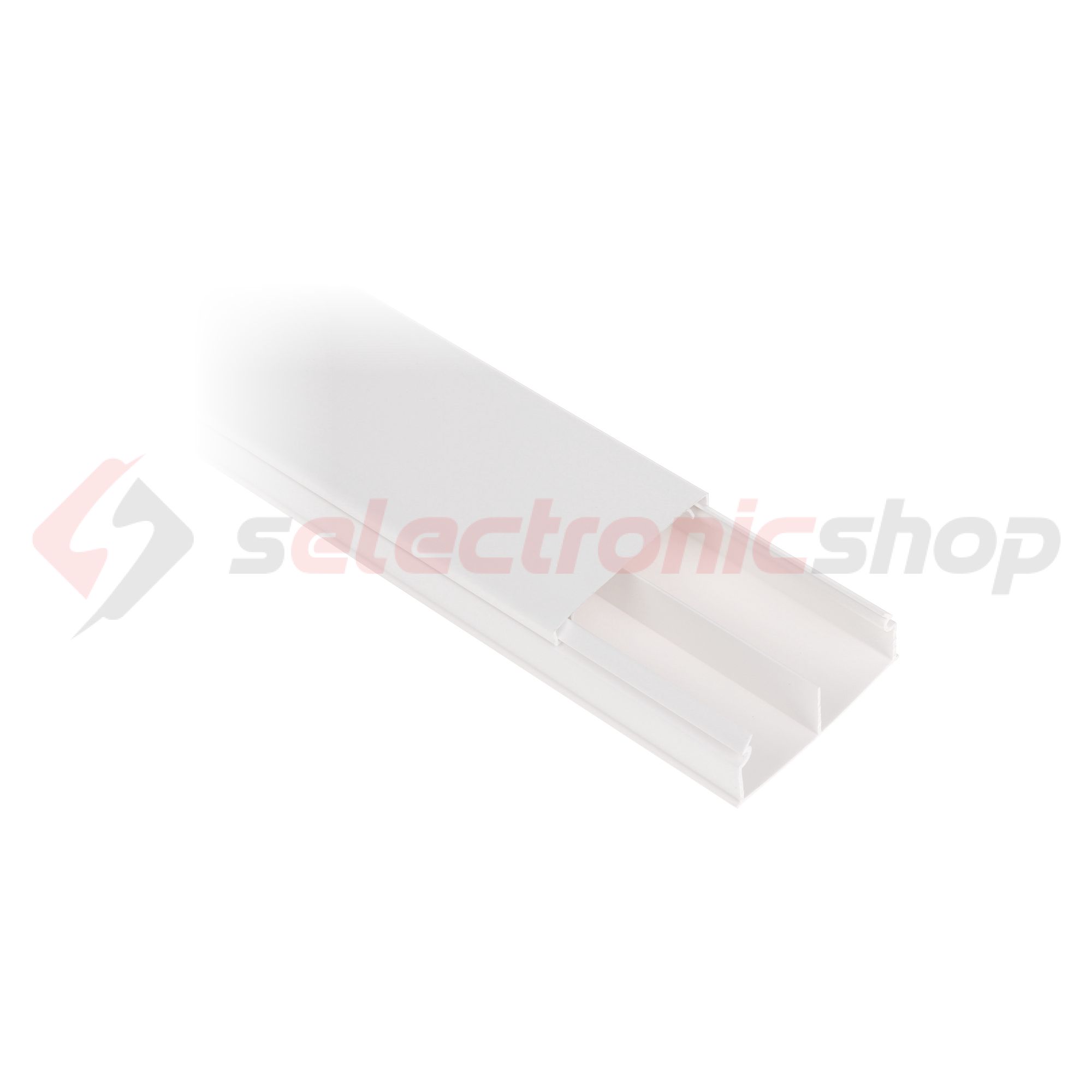 Minicsatorna válaszfallal 50mm x 20mm 2000mm kezeletlen műanyag fényesfehér DLP ECO mini LEGRAND - 638168