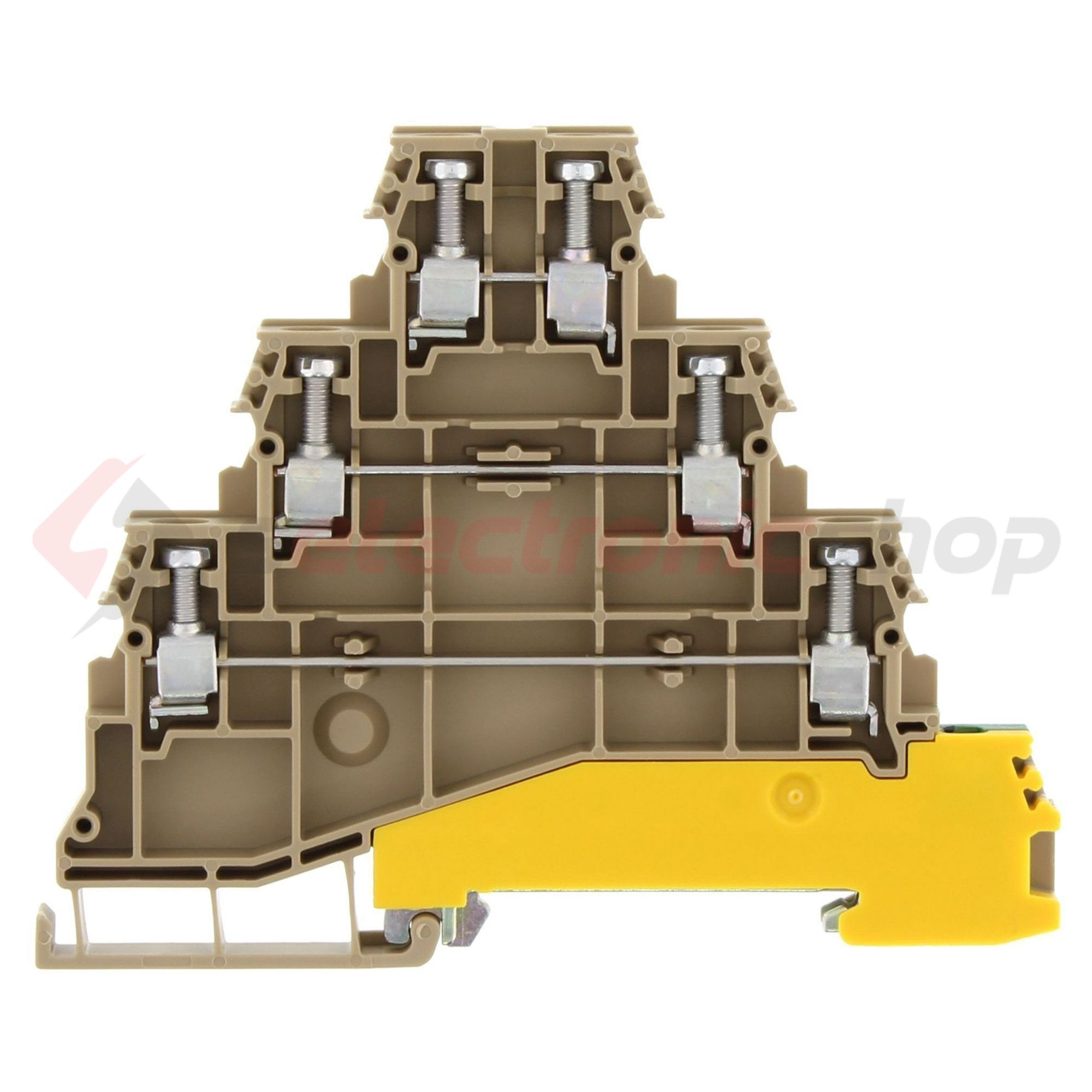 Négyszintes sorkapos 2,5mm2 TS35 24A 400V csavaros bézs VMAK2,5 CONTA-CLIP - 1425.2