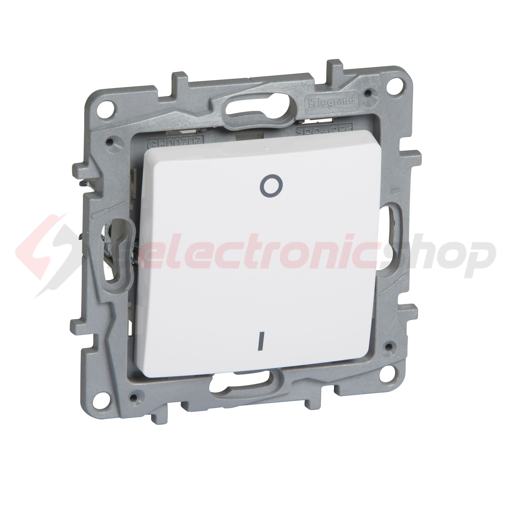 Niloé 102 2P kapcsoló betét fehér süllyesztett IP20 1- billentyű/gomb LEGRAND - 764517