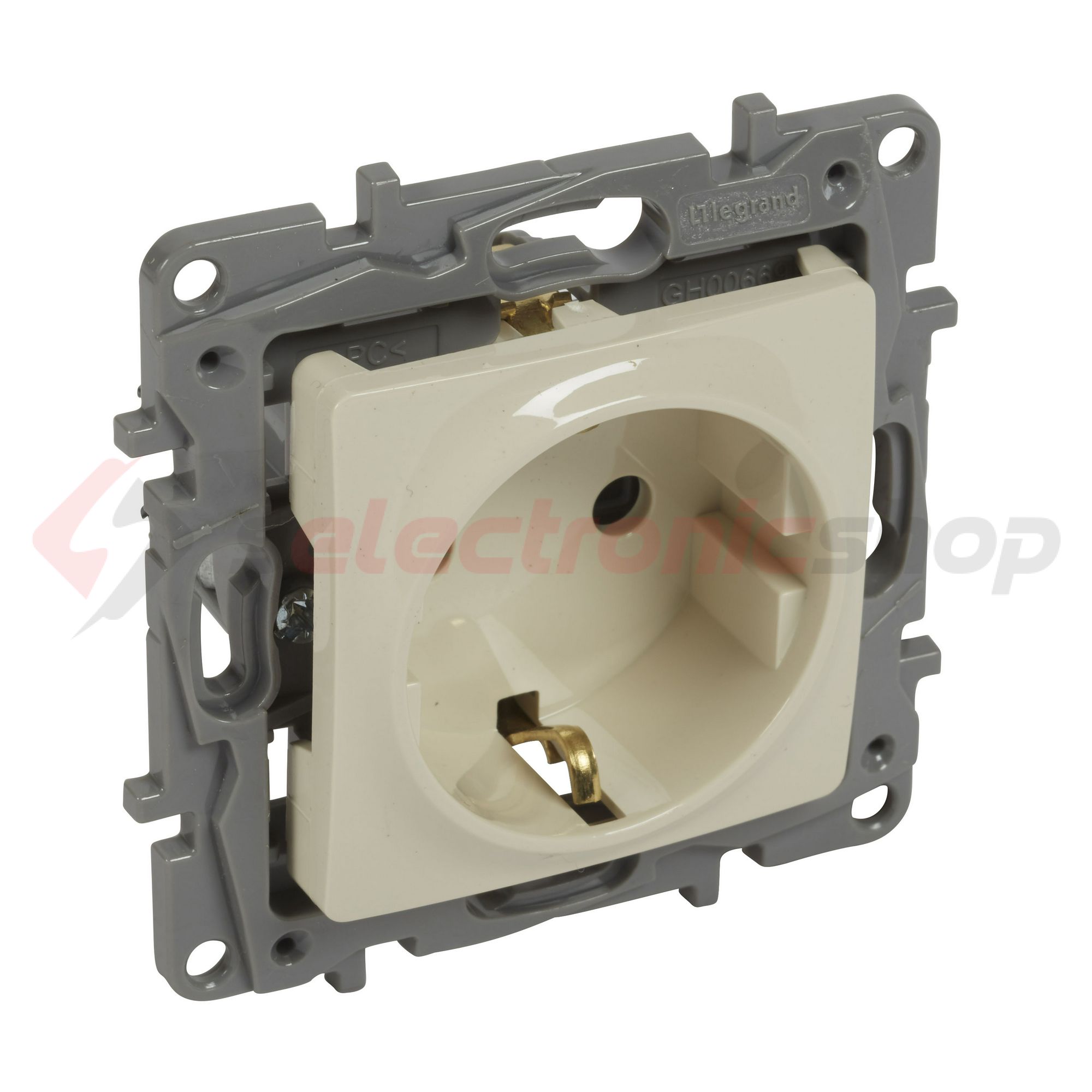 Niloé 162 dugalj földelt központi fedlap bézs IP31 süllyesztett szorítókapcsos LEGRAND - 764639