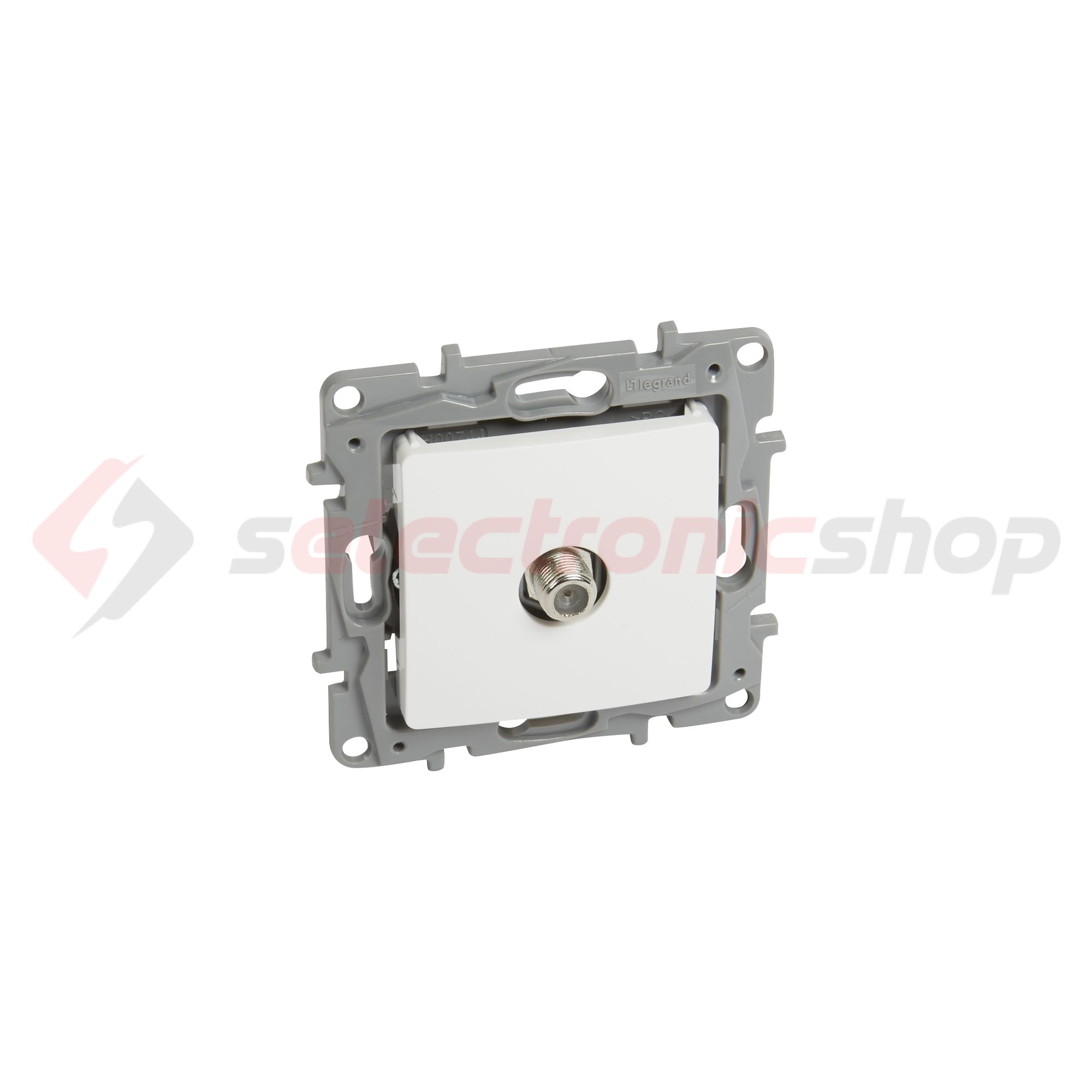 Niloé antenna aljzat F-F TV csillagpontos süllyesztett fehér 1-kimenet végzáró 1dB/860MHz LEGRAND - 764549