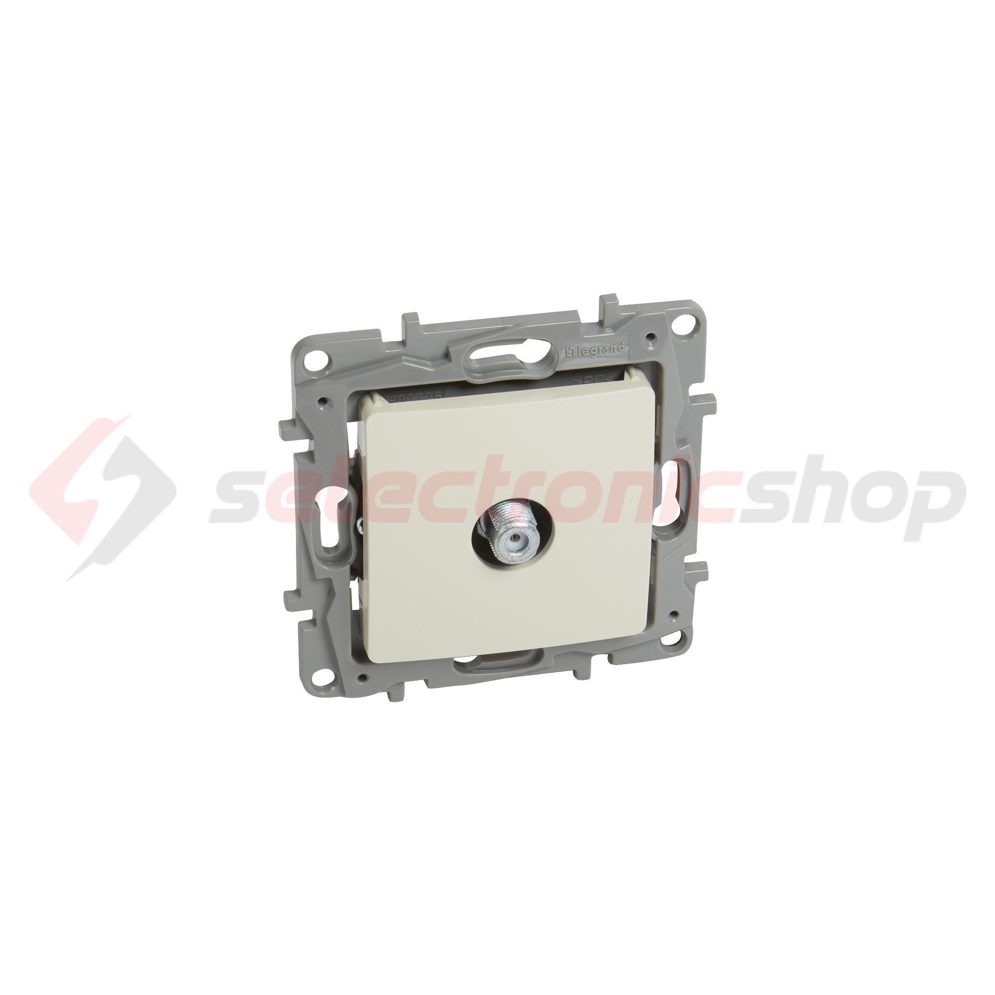 Niloé antenna aljzat F TV csillagpontos süllyesztett bézs 1-kimenet végzáró 1dB/860MHz LEGRAND - 764650