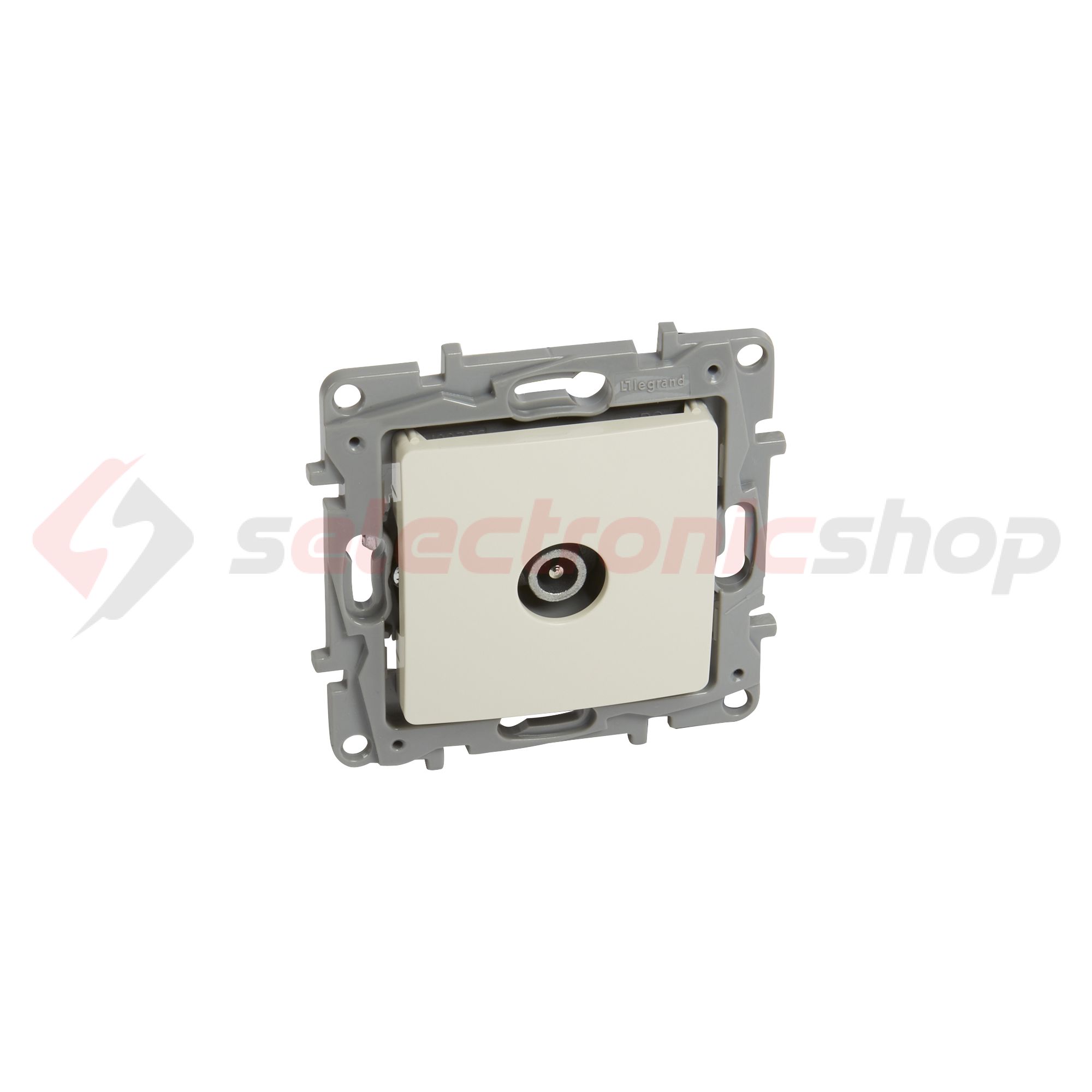 Niloé antenna aljzat TV körmös süllyesztett bézs 1-kimenet átmenő 14dB/860MHz LEGRAND - 764652