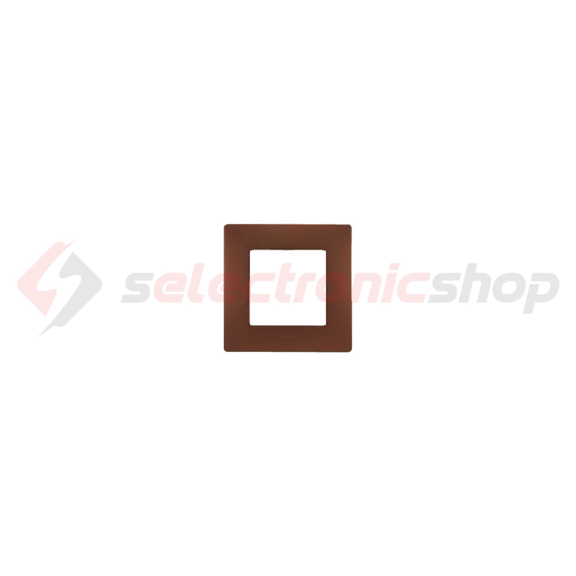 Niloé keret 1-es kakaóbarna vízszintes és függőleges műanyag LEGRAND - 397071