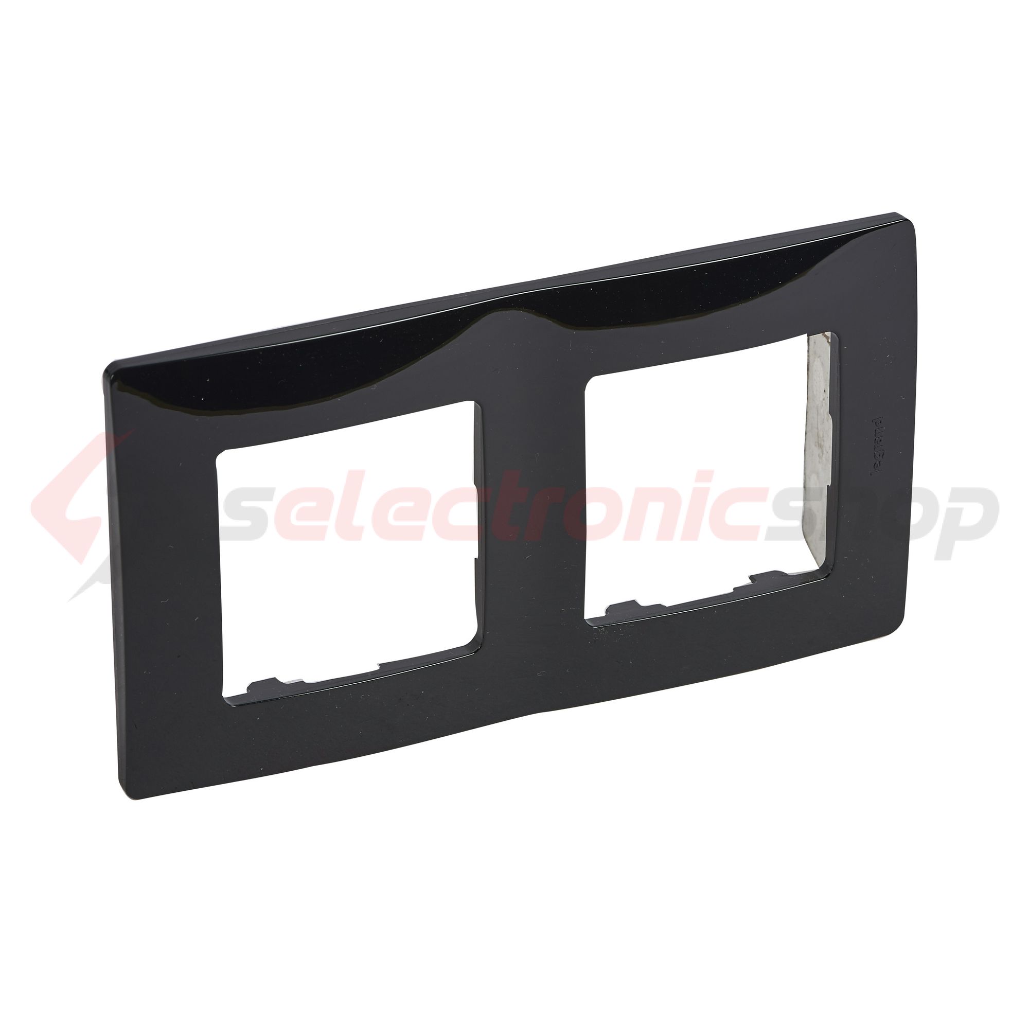 Niloé keret 2-es ónix fekete vízszintes és függőleges műanyag LEGRAND - 397052