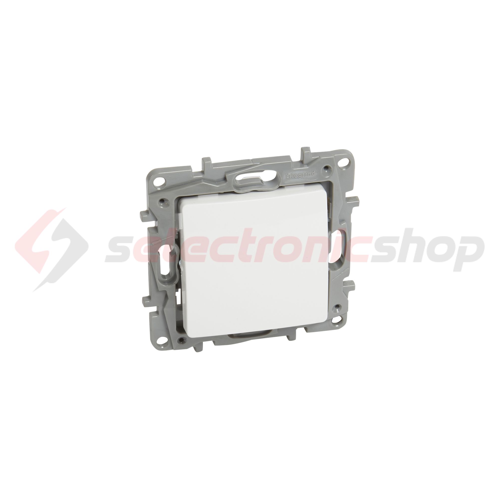 Niloé N106 nyomó betét 1- billentyűs 1v fehér IP20 süllyesztett dmax. műanyag LEGRAND - 764507