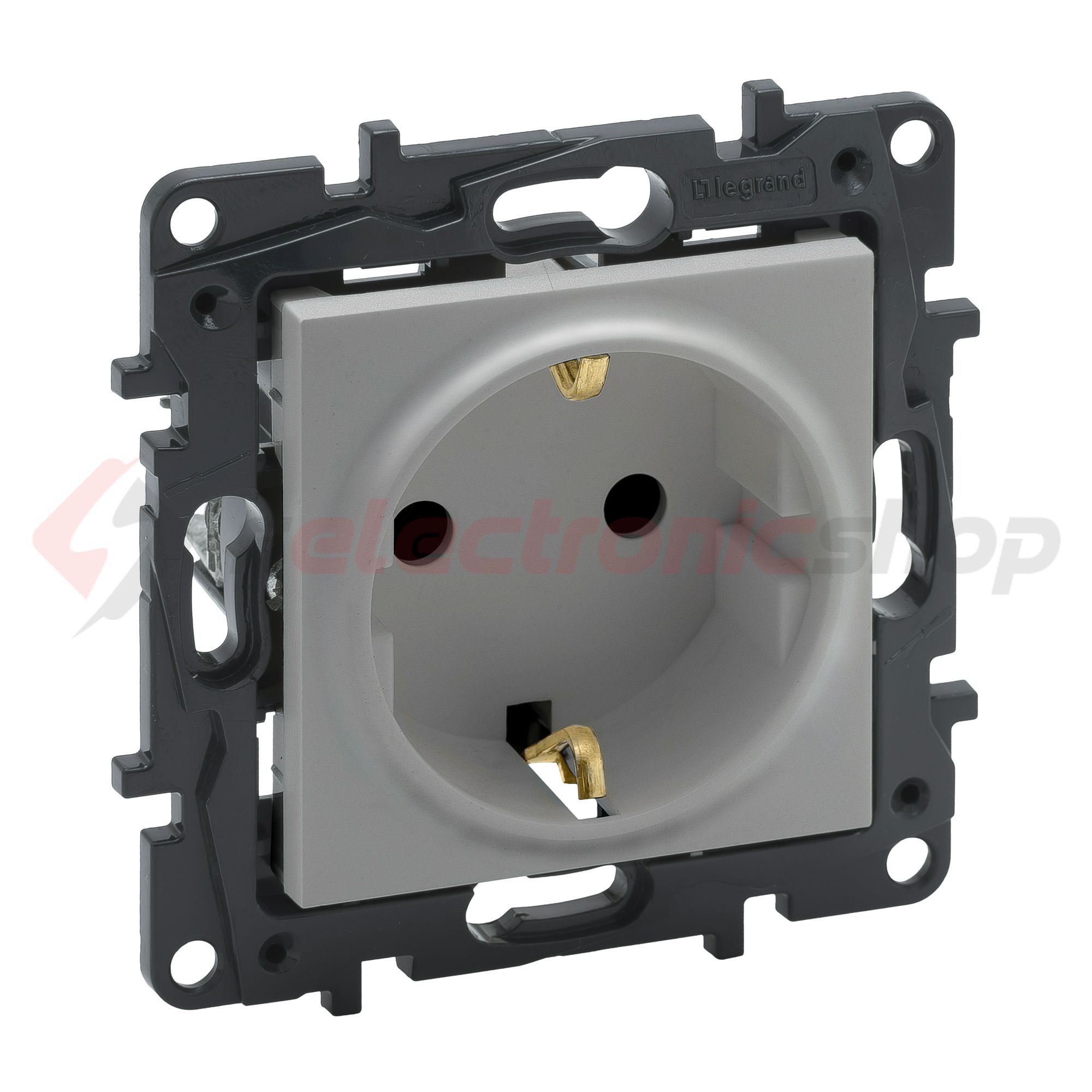 NiloéStep 162 dugalj gyerekzárral alumínium IP20 süllyesztett rugós LEGRAND - 863320