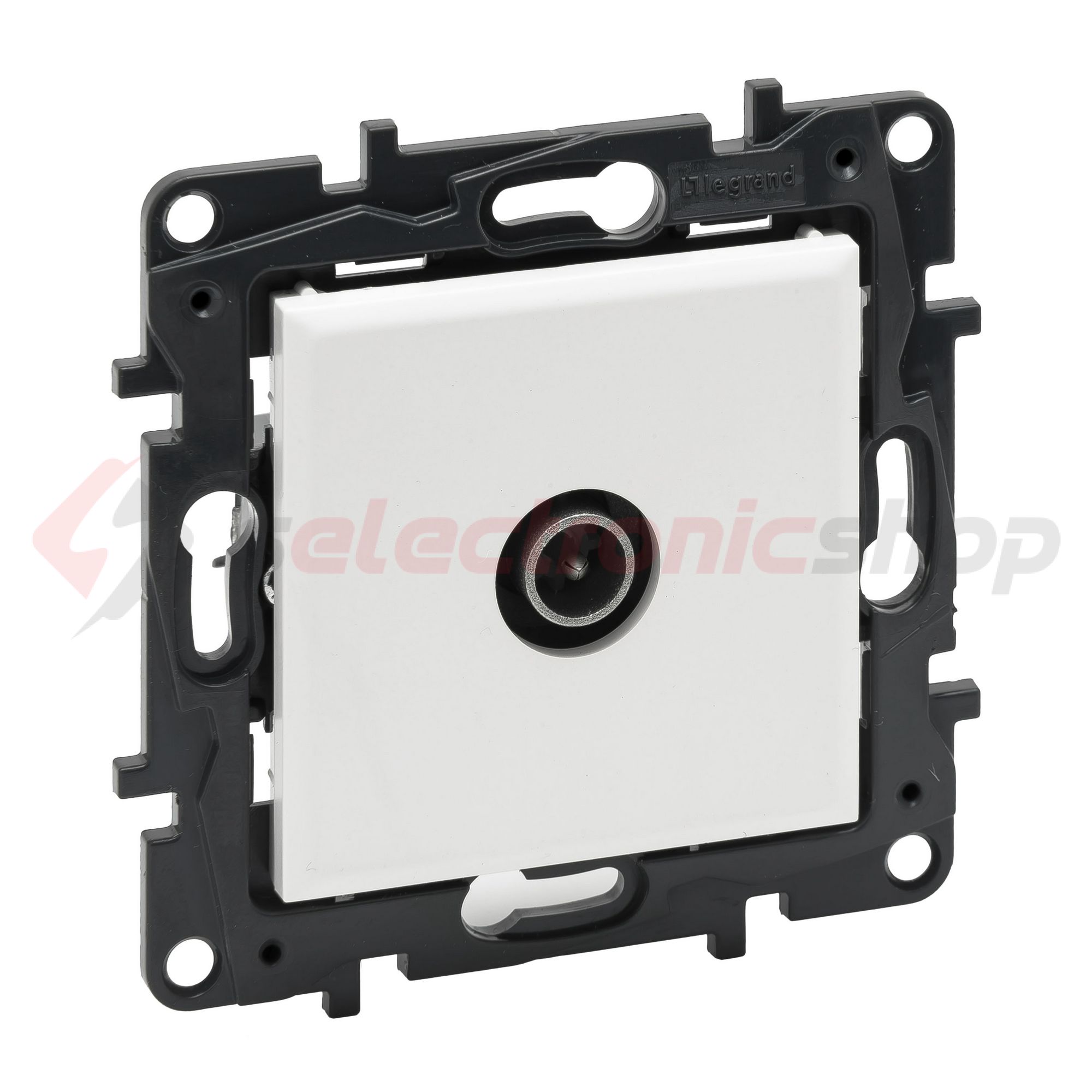 NiloéStep antenna aljzat TV csillagpontos 1x végzáró süllyesztett fehér 1dB/860MHz LEGRAND - 863174