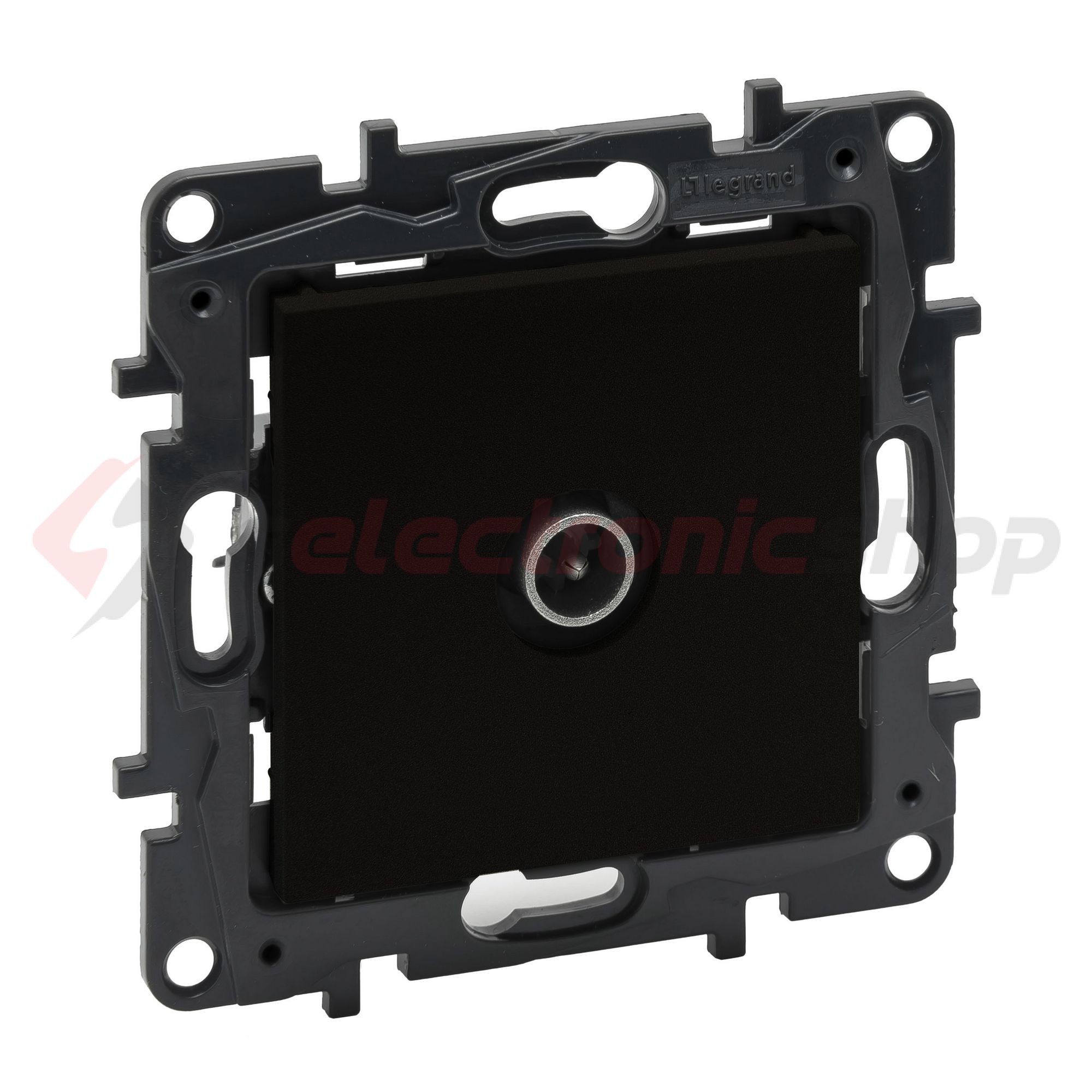 NiloéStep antenna aljzat TV csillagpontos 1x végzáró süllyesztett 1dB/860MHz fekete LEGRAND - 863574