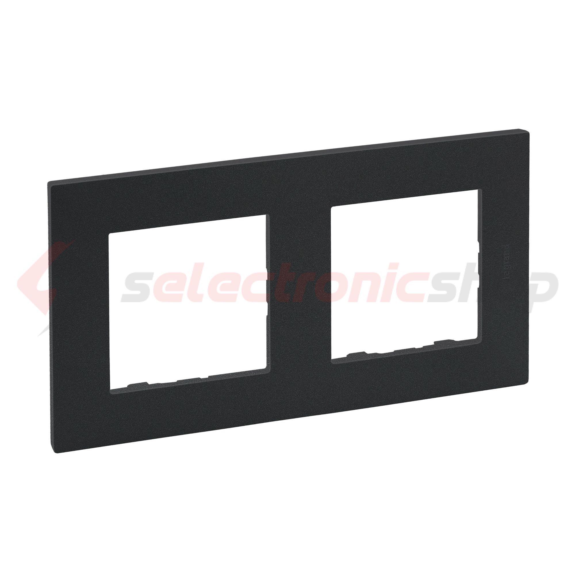 NiloéStep keret 2-egység vízszintes és függőleges műanyag antracit kezeletlen LEGRAND - 863792