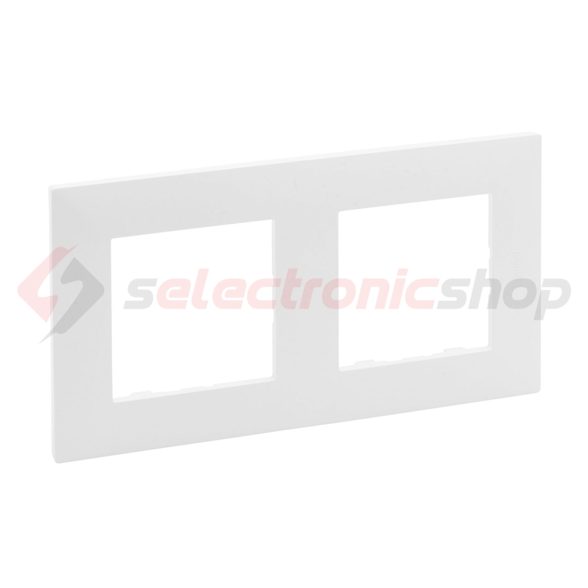 NiloéStep keret 2-egység vízszintes és függőleges műanyag fehér kezeletlen LEGRAND - 863192