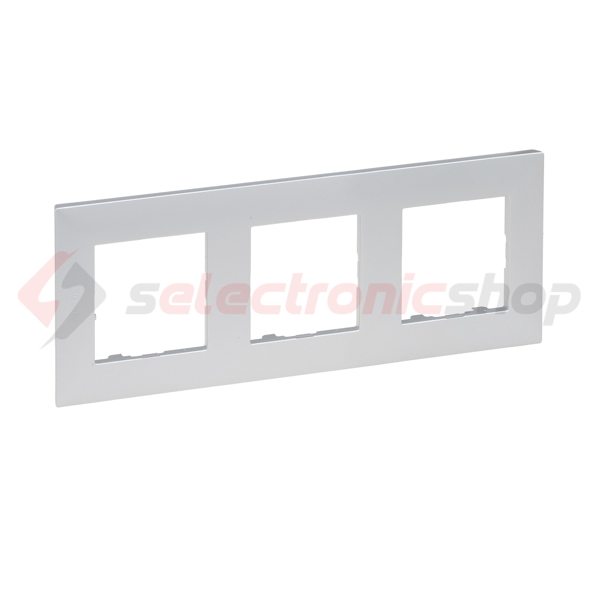 NiloéStep keret 3-egység vízszintes és függőleges műanyag alumínium kezeletlen LEGRAND - 863393